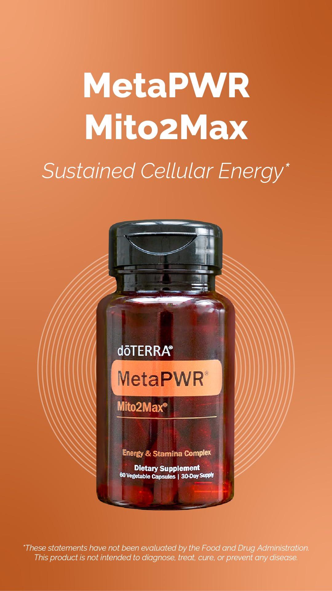 doTERRA MetaPWR Mito2Max Energy Supplement Softgel 60 Count