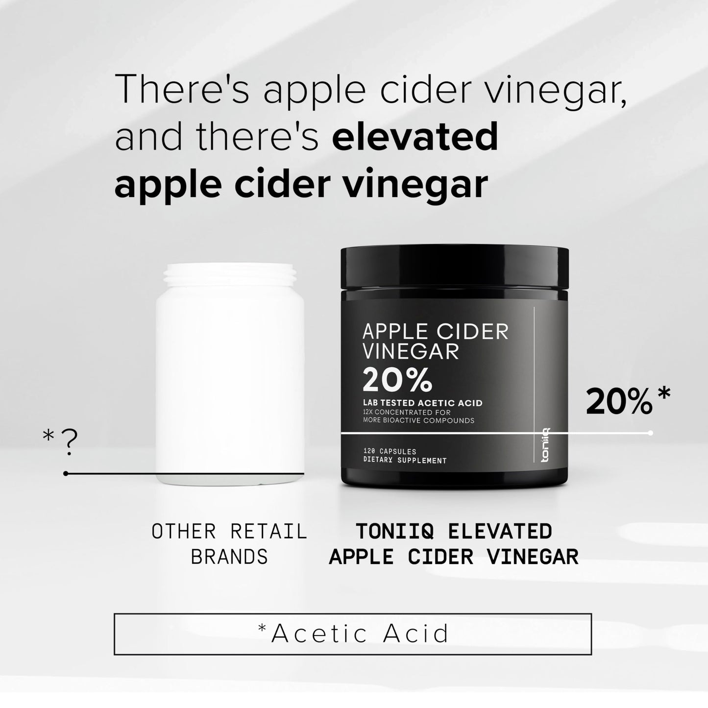 Toniiq Apple Cider Vinegar Capsules 120 Count
