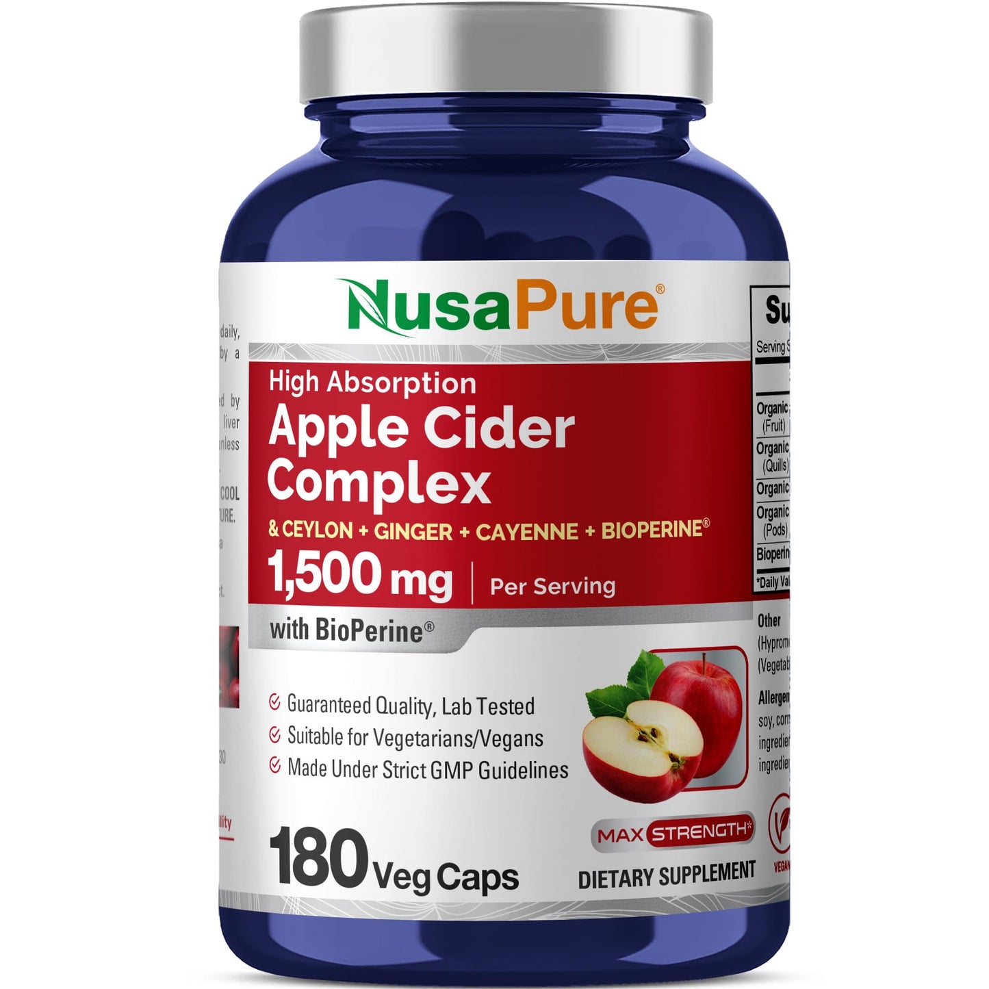 NusaPure Apple Cider Vinegar Complex Capsule 180