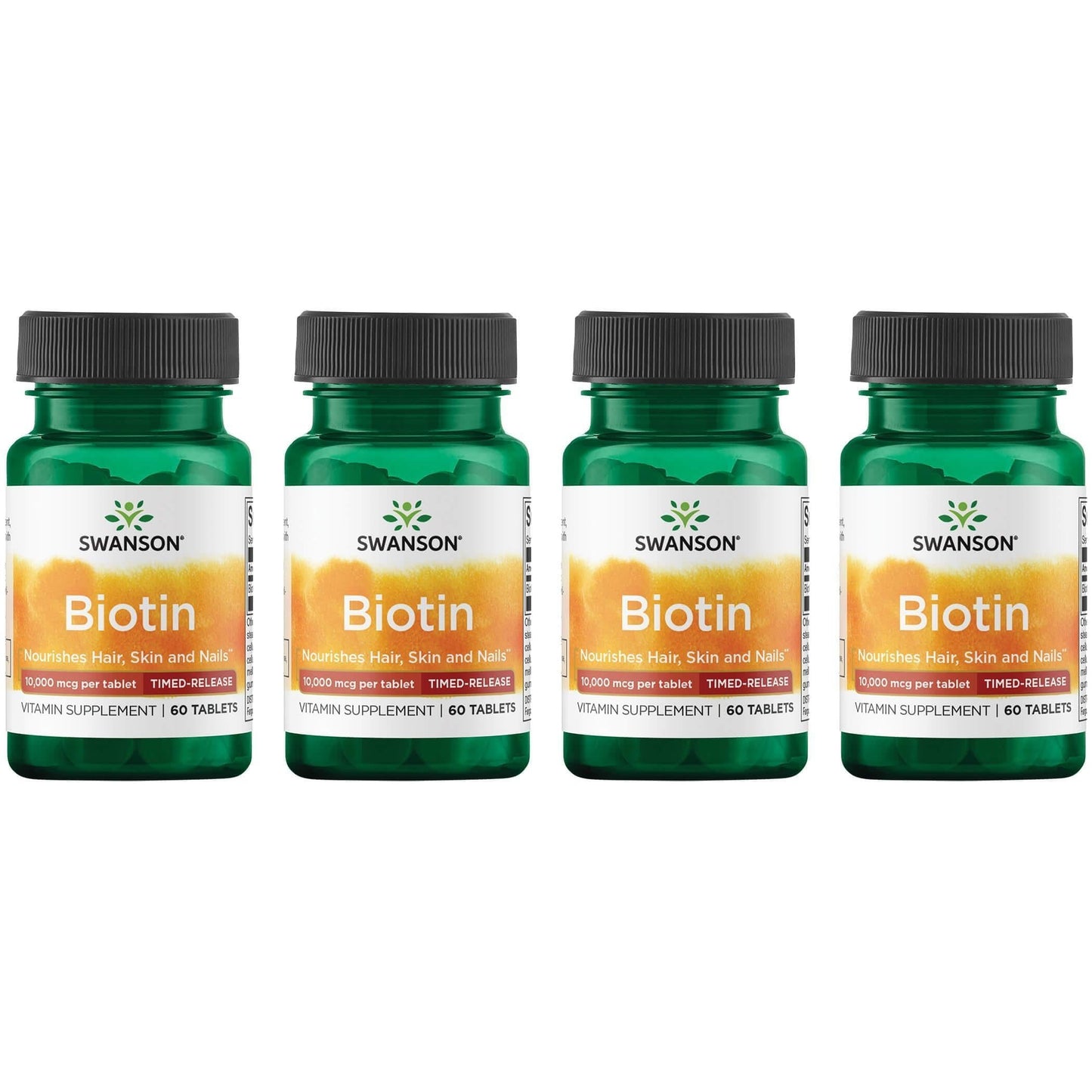 Swanson Biotin Timed-Release 10,000 mcg Capsules, 240 Count