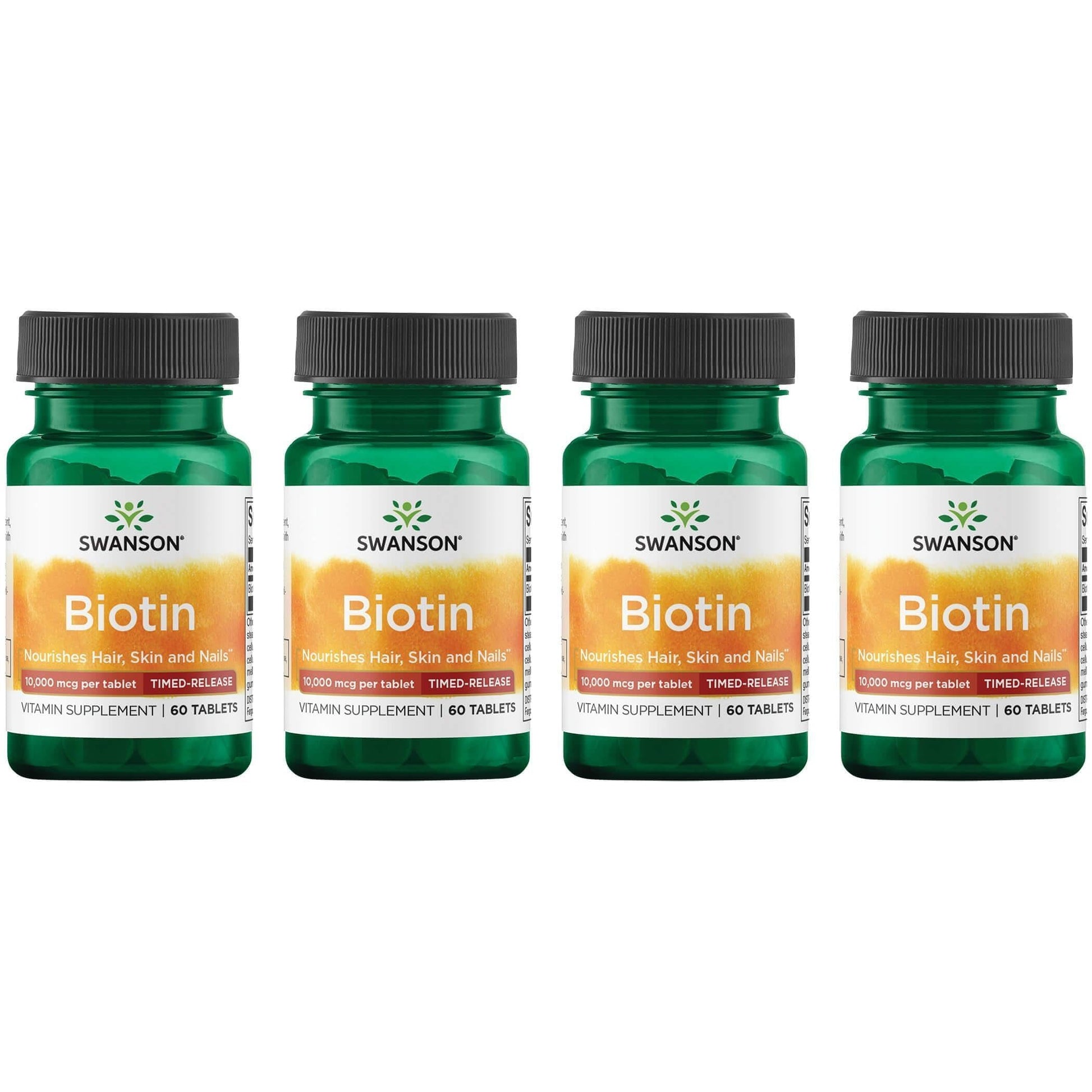 Swanson Biotin Timed-Release 10,000 mcg Capsules, 240 Count