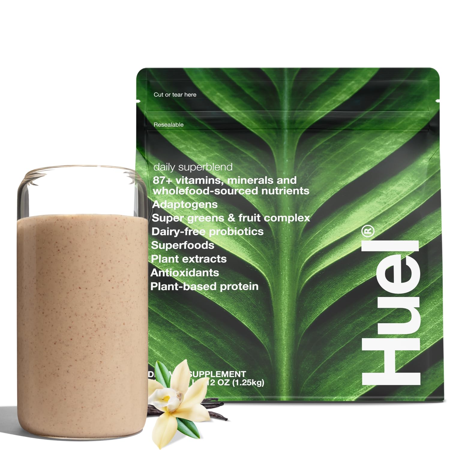 Huel Daily Superblend Vanilla Powder, 44 oz