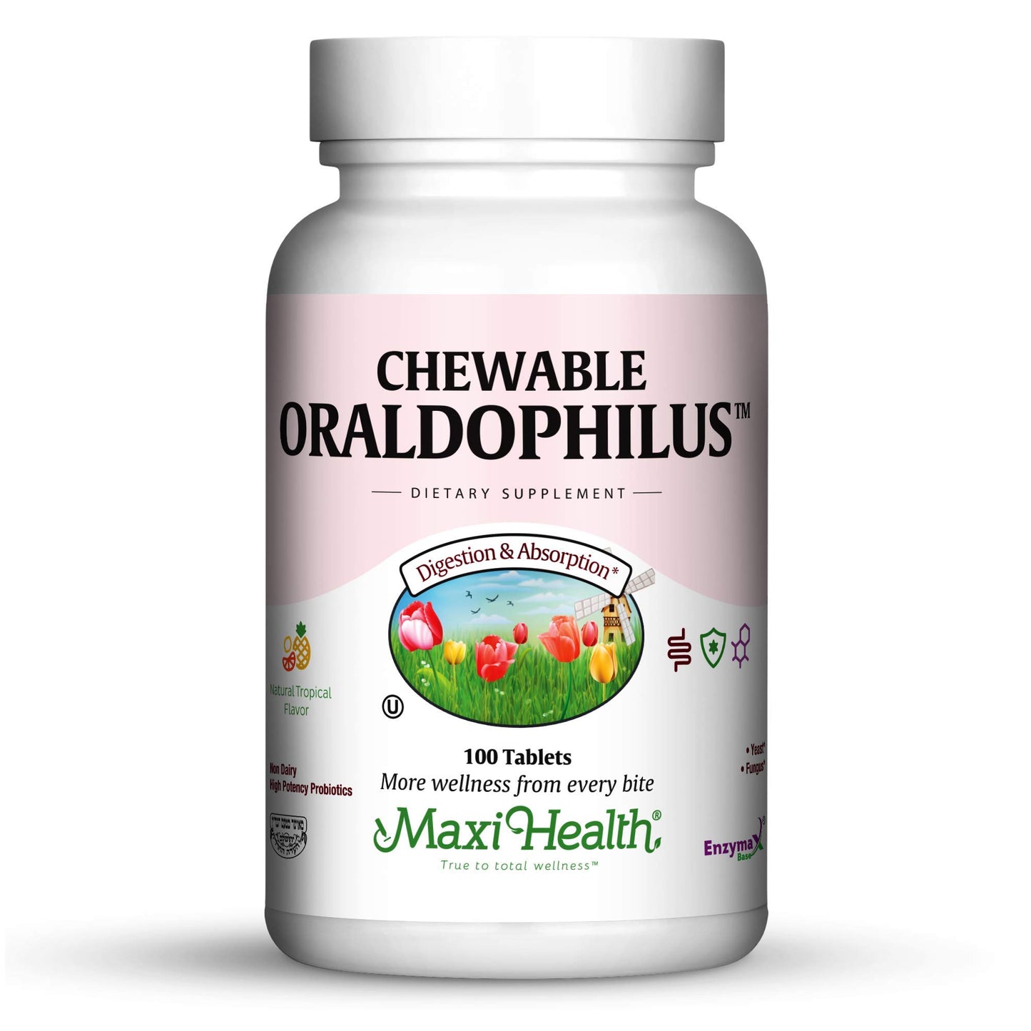 Maxi Health Oraldophilus Probiotics Tablets 100 Count