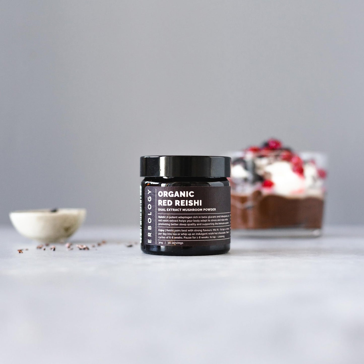 Erbology Organic Reishi Dual Extract Powder 1 Ounce