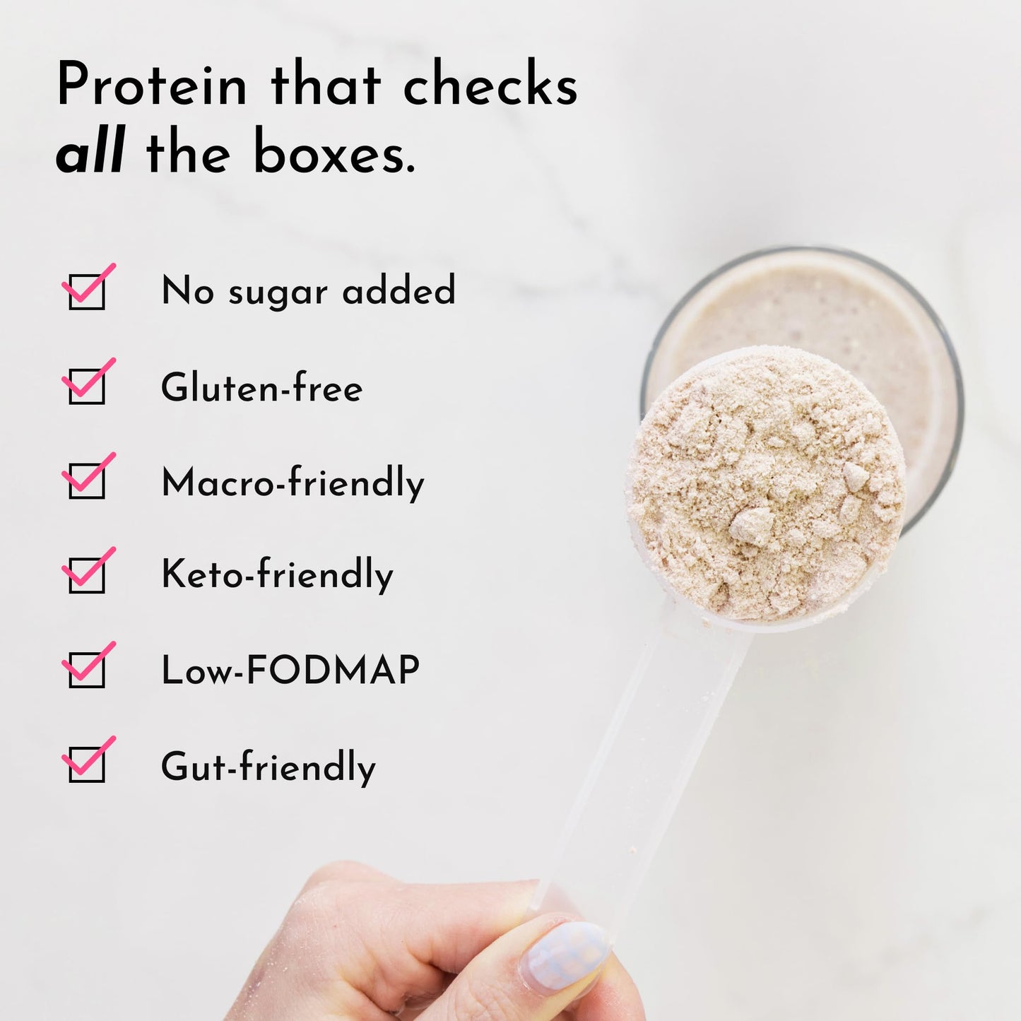 JUST INGREDIENTS Vanilla Bean Protein Powder (20 Servings)