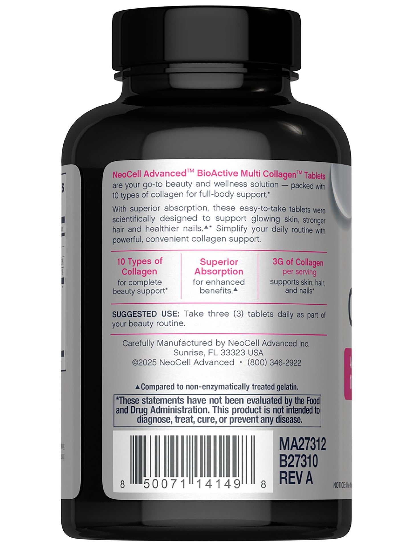 NeoCell Advanced Multi Collagen Peptides 120 Tablets