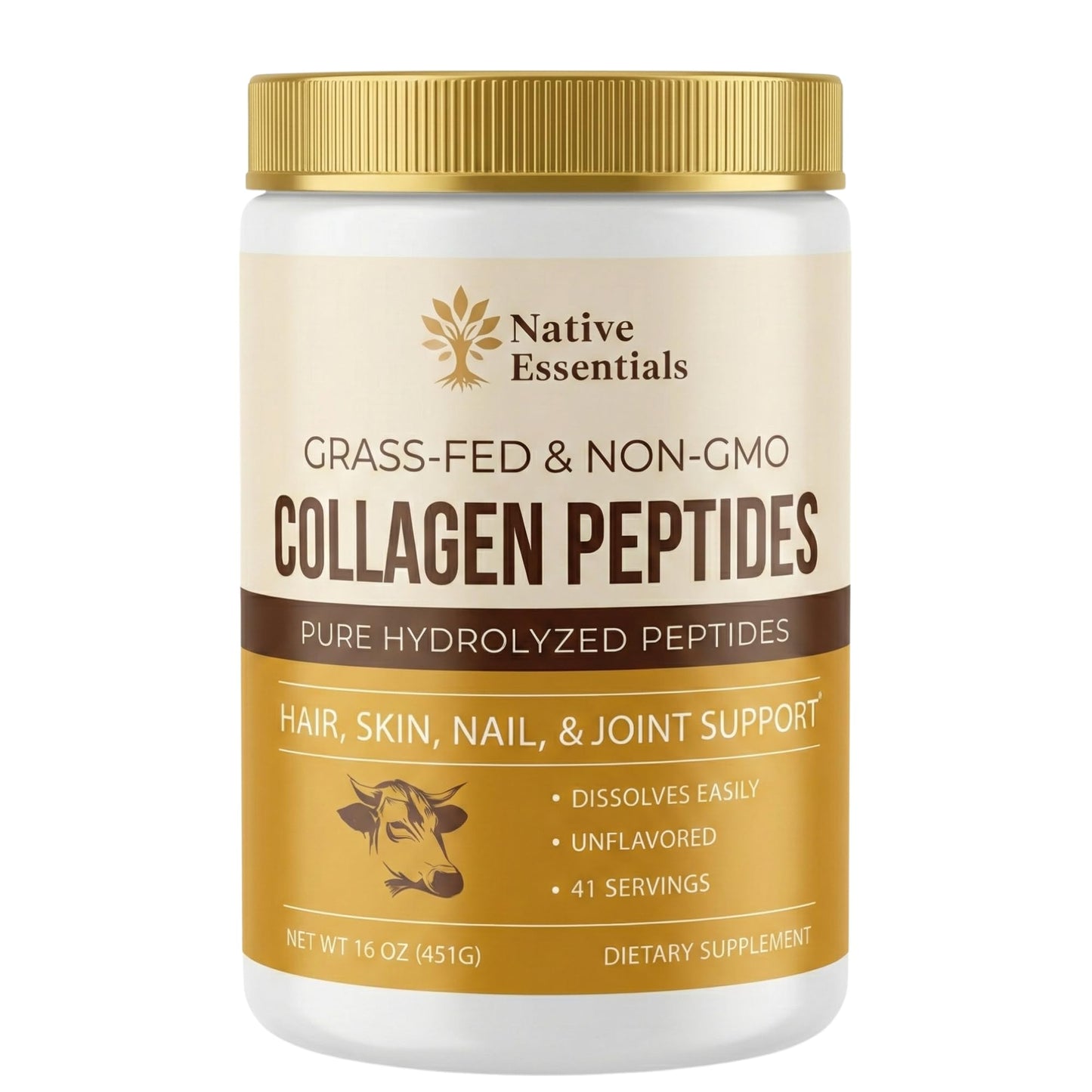 Native Essentials Multi Collagen Peptides Powder 16 oz
