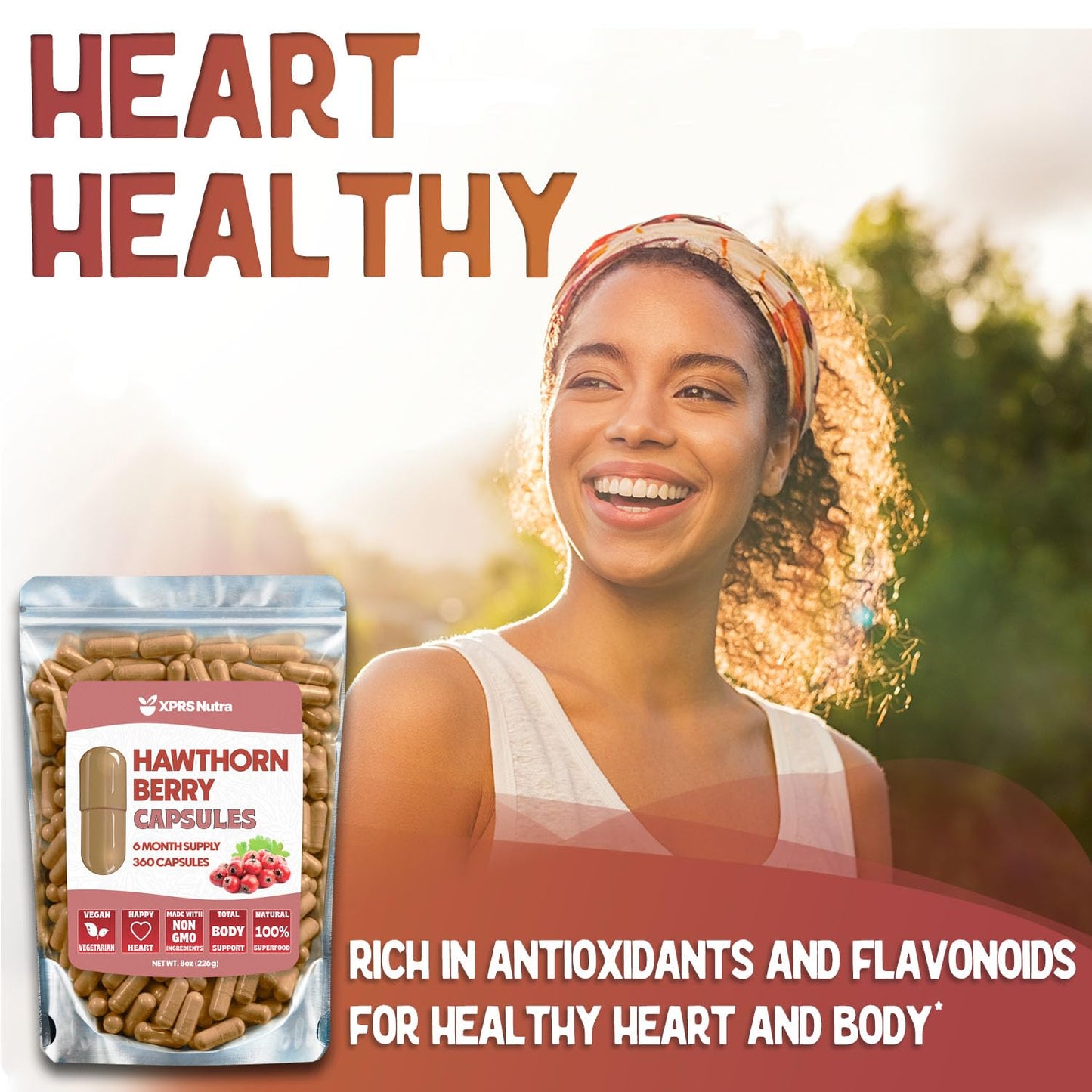 XPRS Nutra Hawthorn Berry Capsules, 360 Capsules