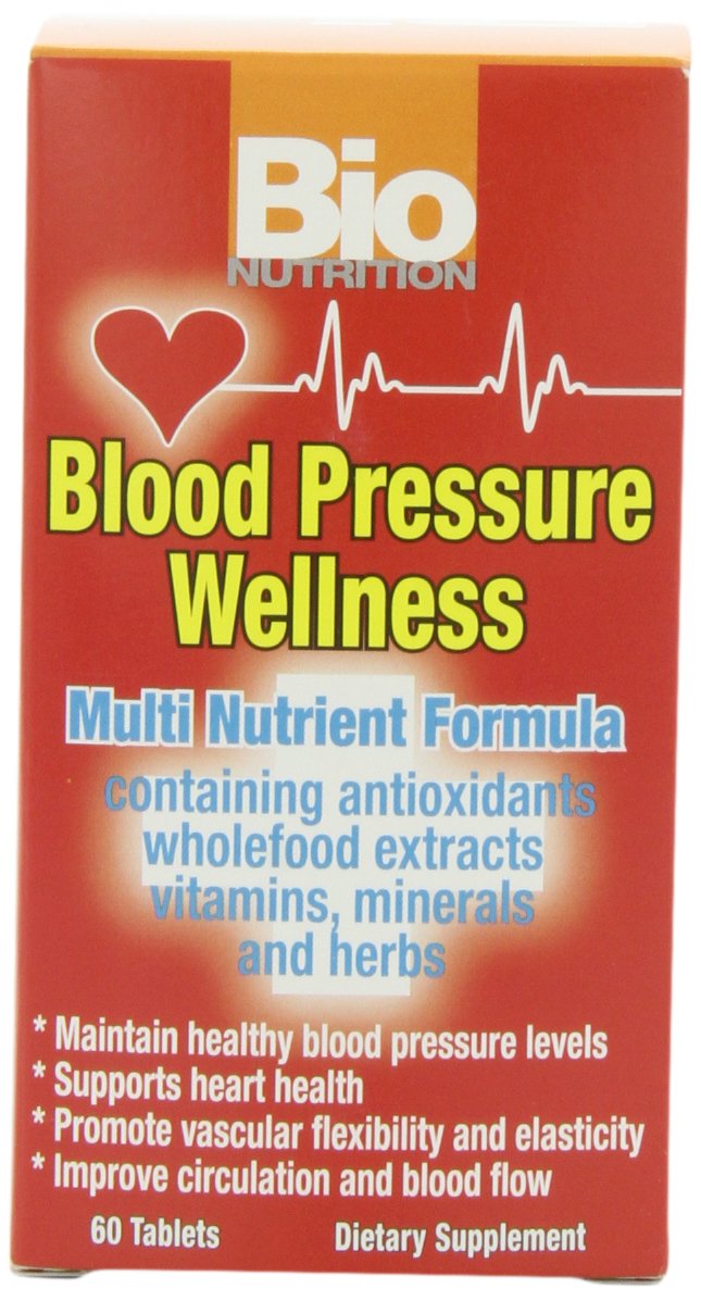 Bio Nutrition Blood Pressure Wellness Tabs 60 Tablets