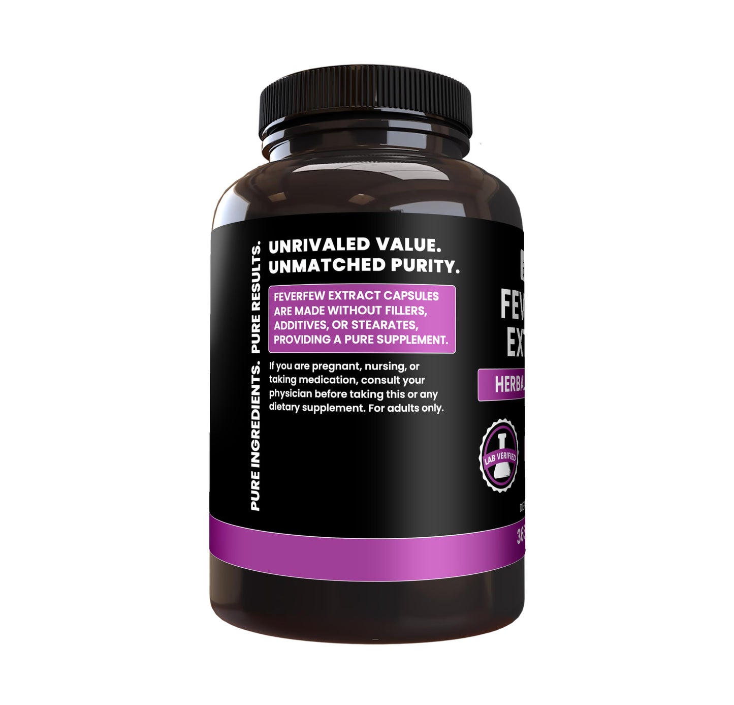 Pure Original Ingredients Feverfew Extract Capsules, 365 Capsules