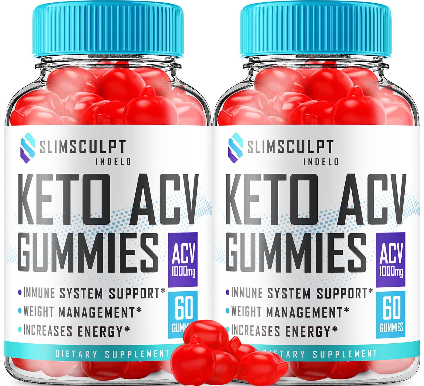 Indelo Slimsculpt Keto ACV Weight Loss Gummies, 120 Gummies