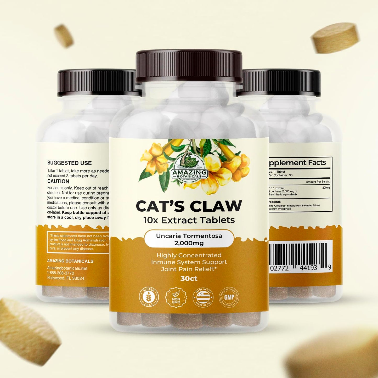 Amazing Botanicals Cat's Claw, 30 Tablets