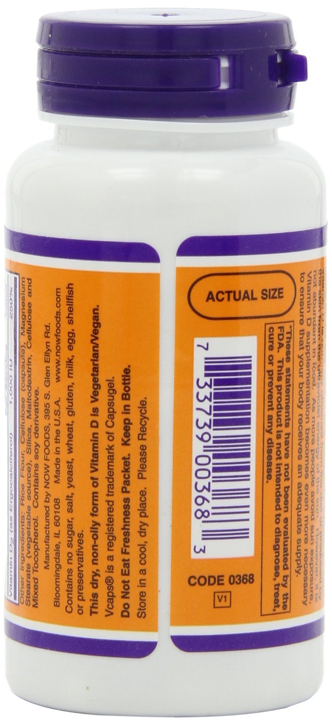 NOW Foods Vitamin D Capsule 240
