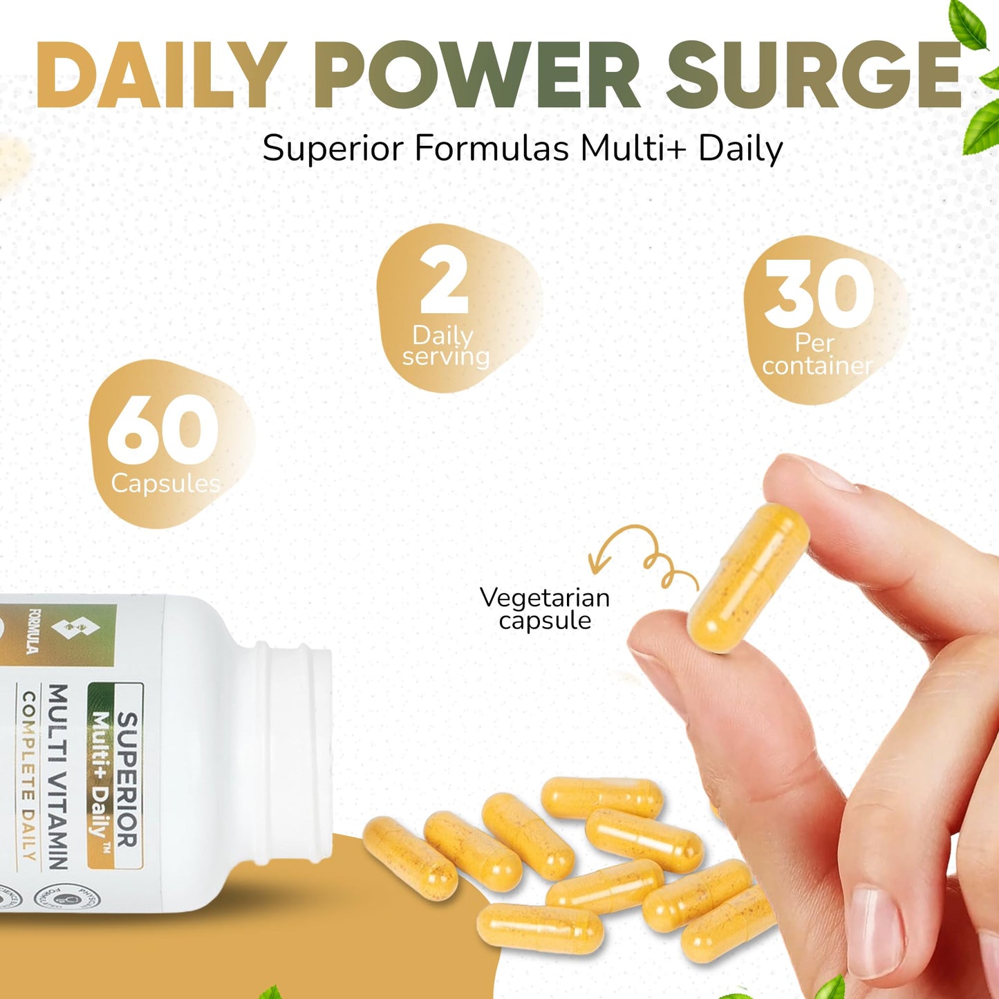 Superior Formulas LLC High Potency Multivitamin with AREDS2 Nutrients Capsules 60 Count