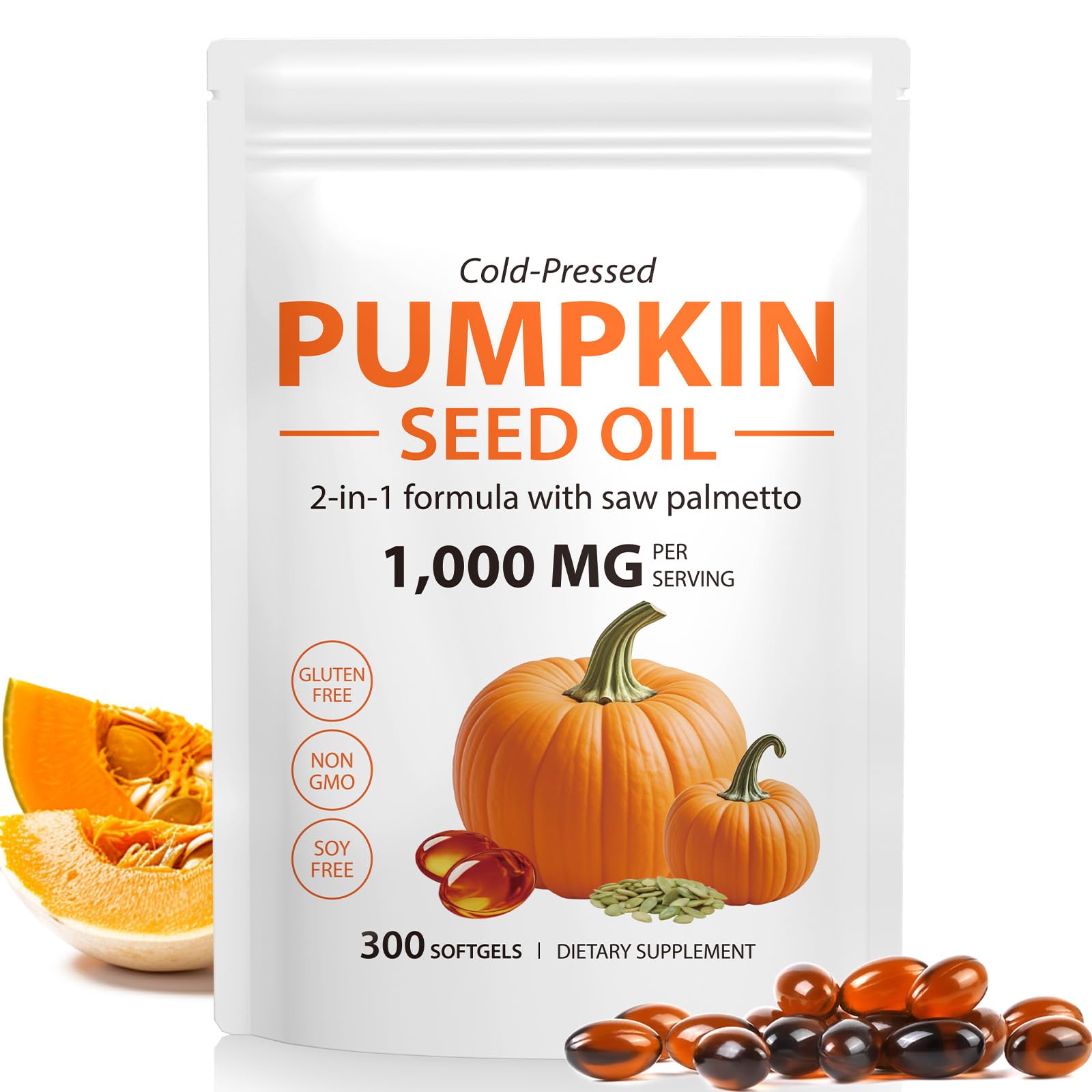 bnHUlMXw Pumpkin Seed Oil Capsules 300 Capsules