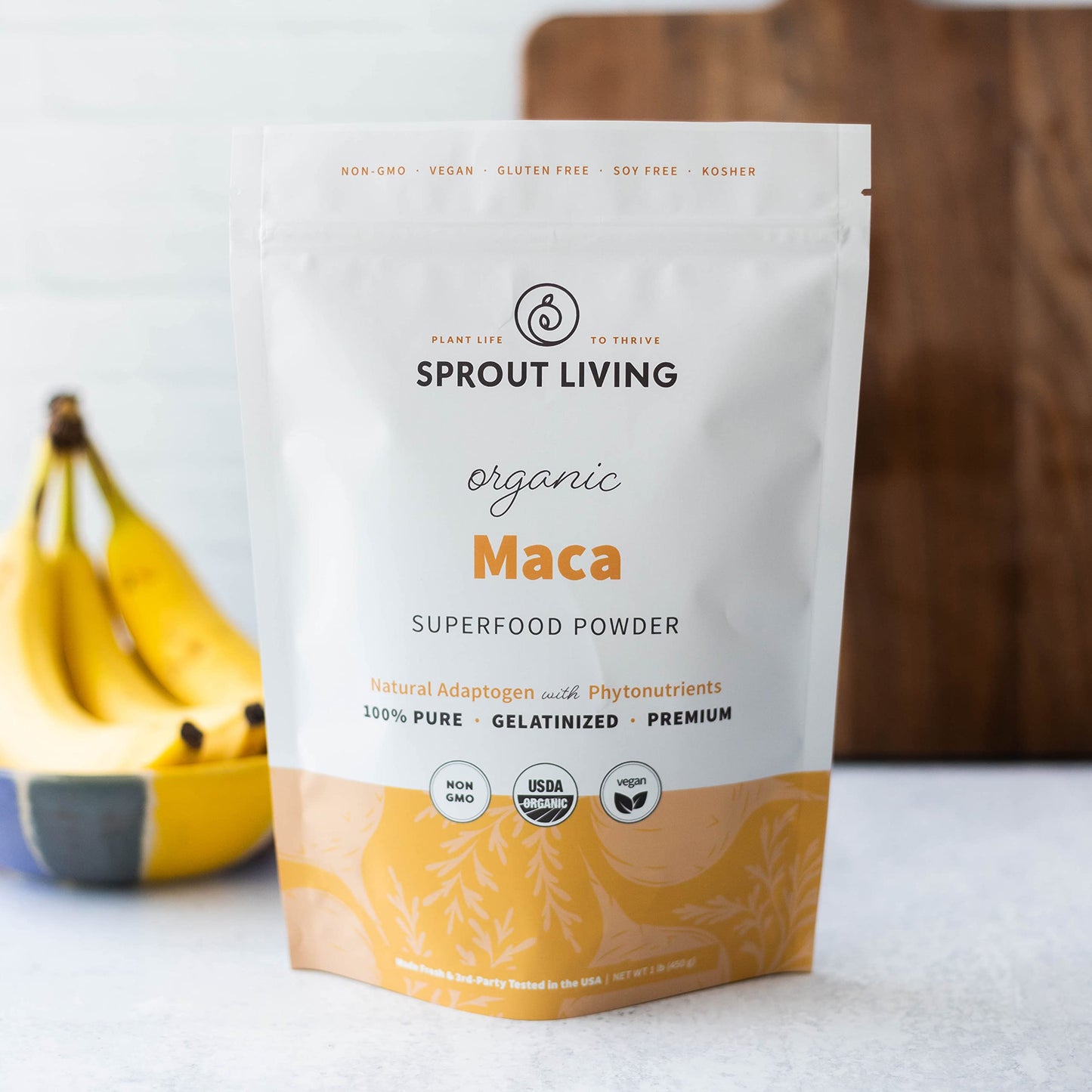 Sprout Living Organic Gelatinized Maca Root Powder, 16 oz