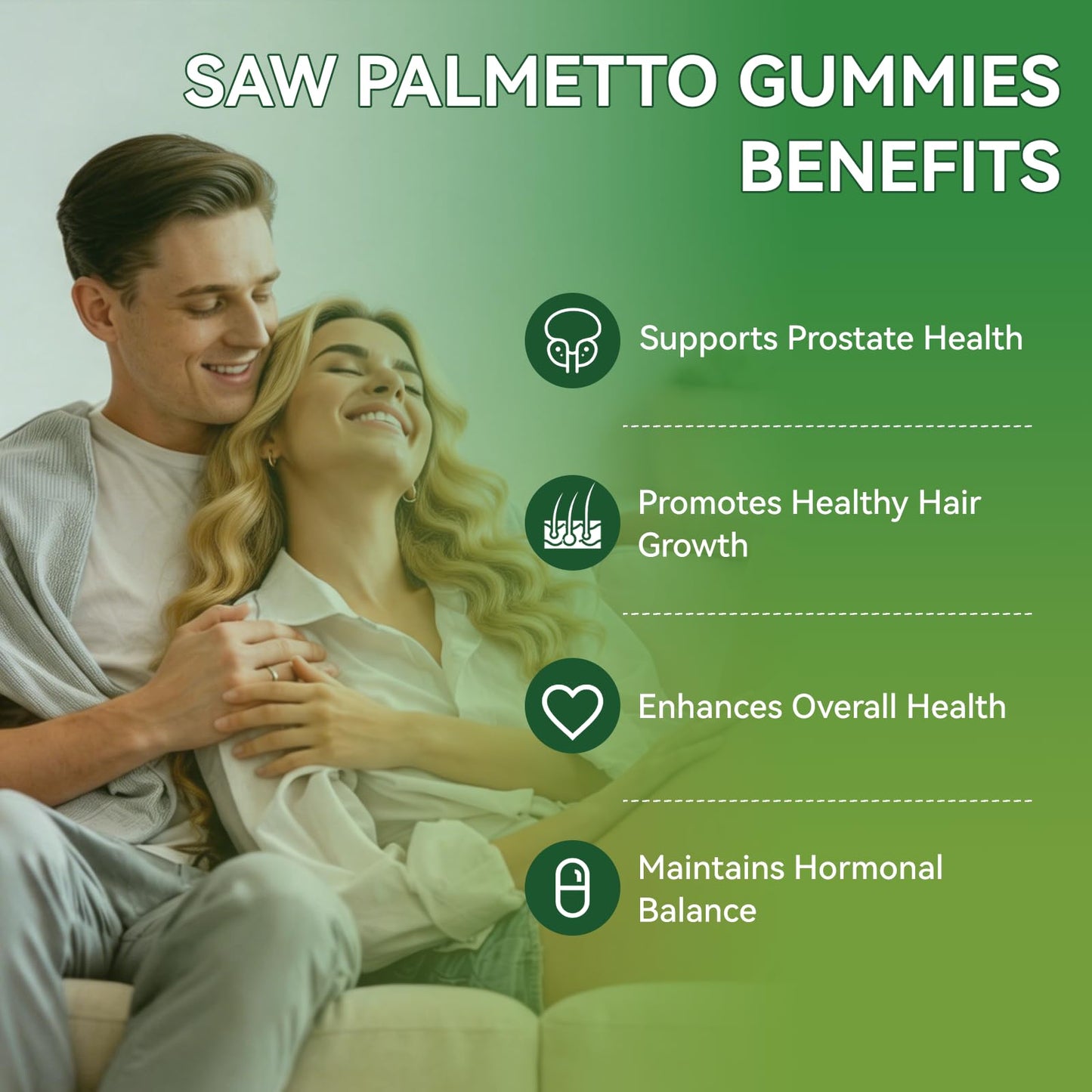 Agumoon Saw Palmetto for Men Gummies 60 Gummies
