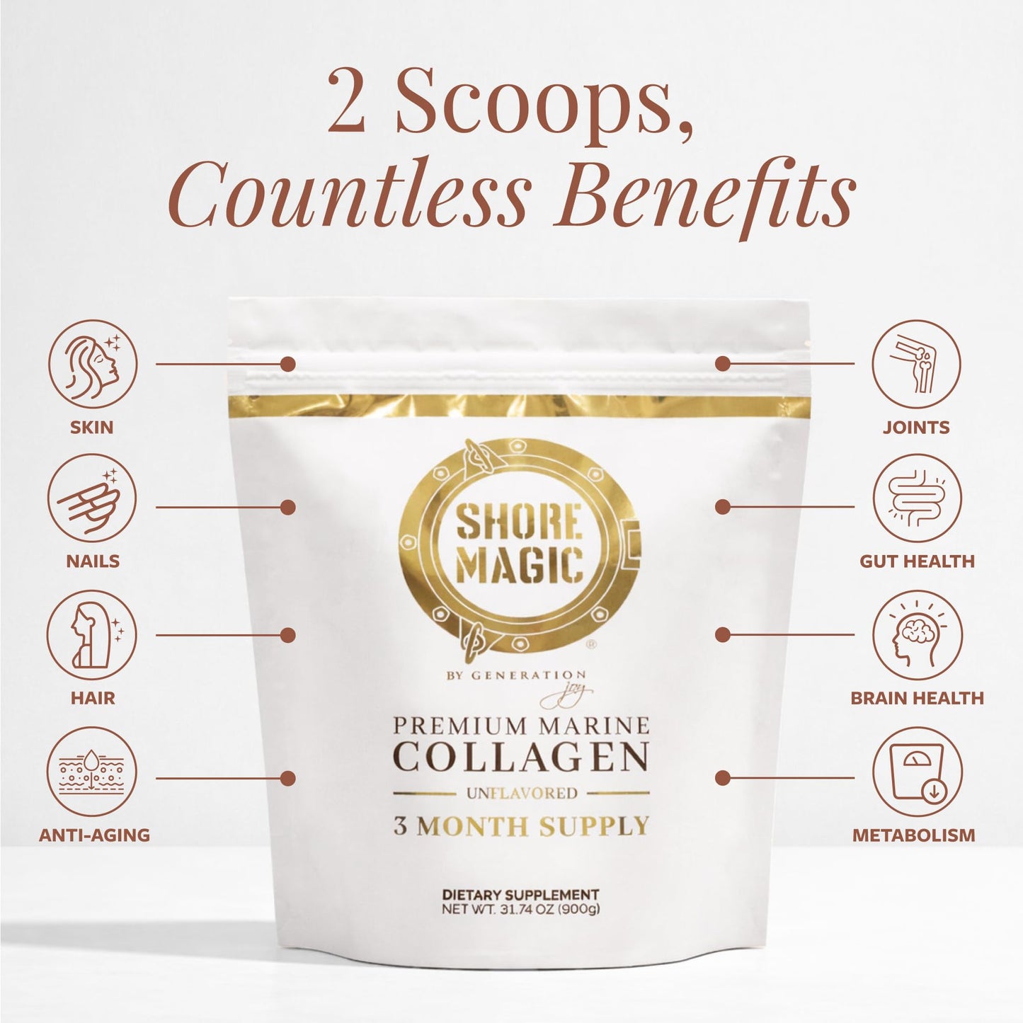 Shore Magic Marine Collagen Powder, 1.98 Pound
