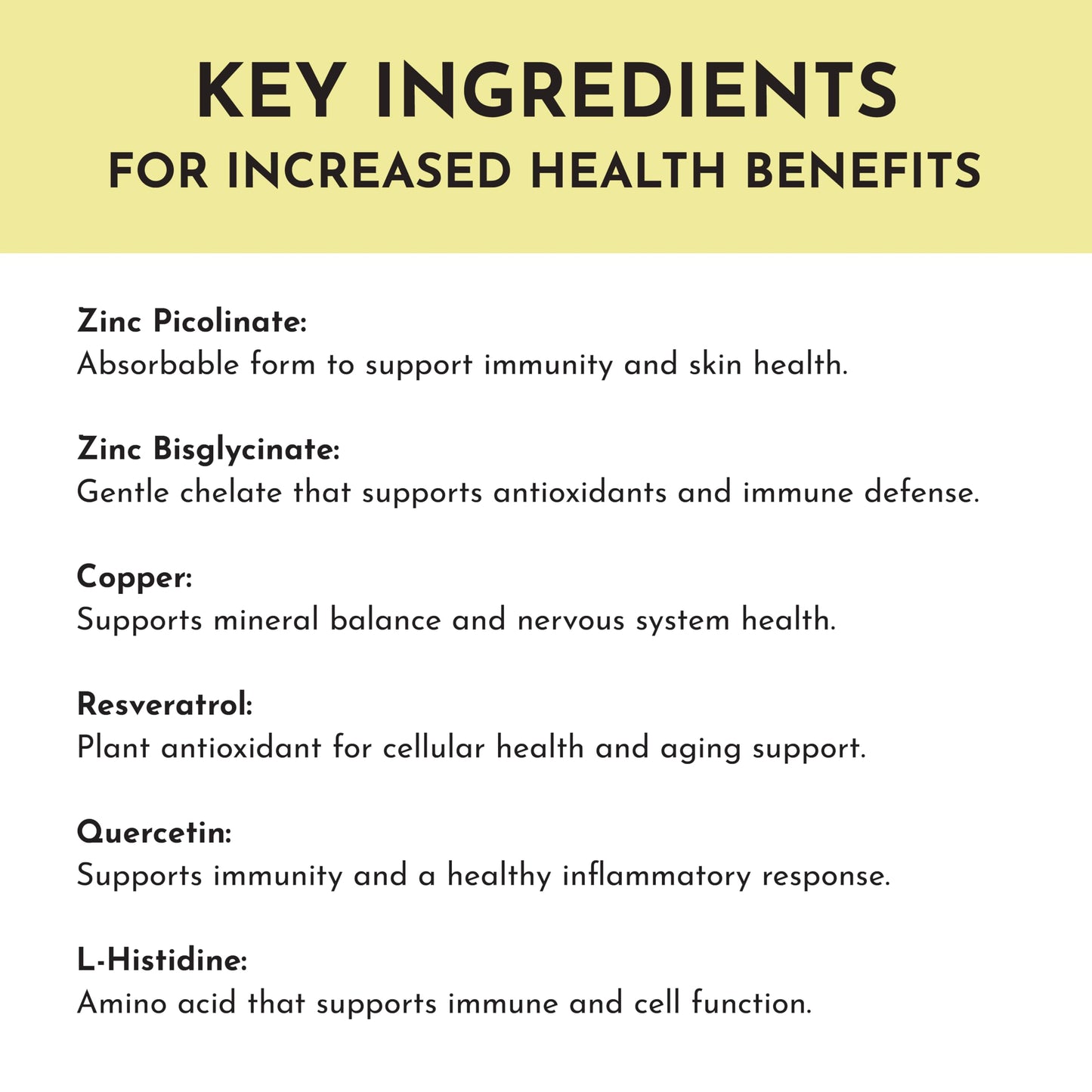 Just Ingredients Zinc Complex Capsule, 60 Count