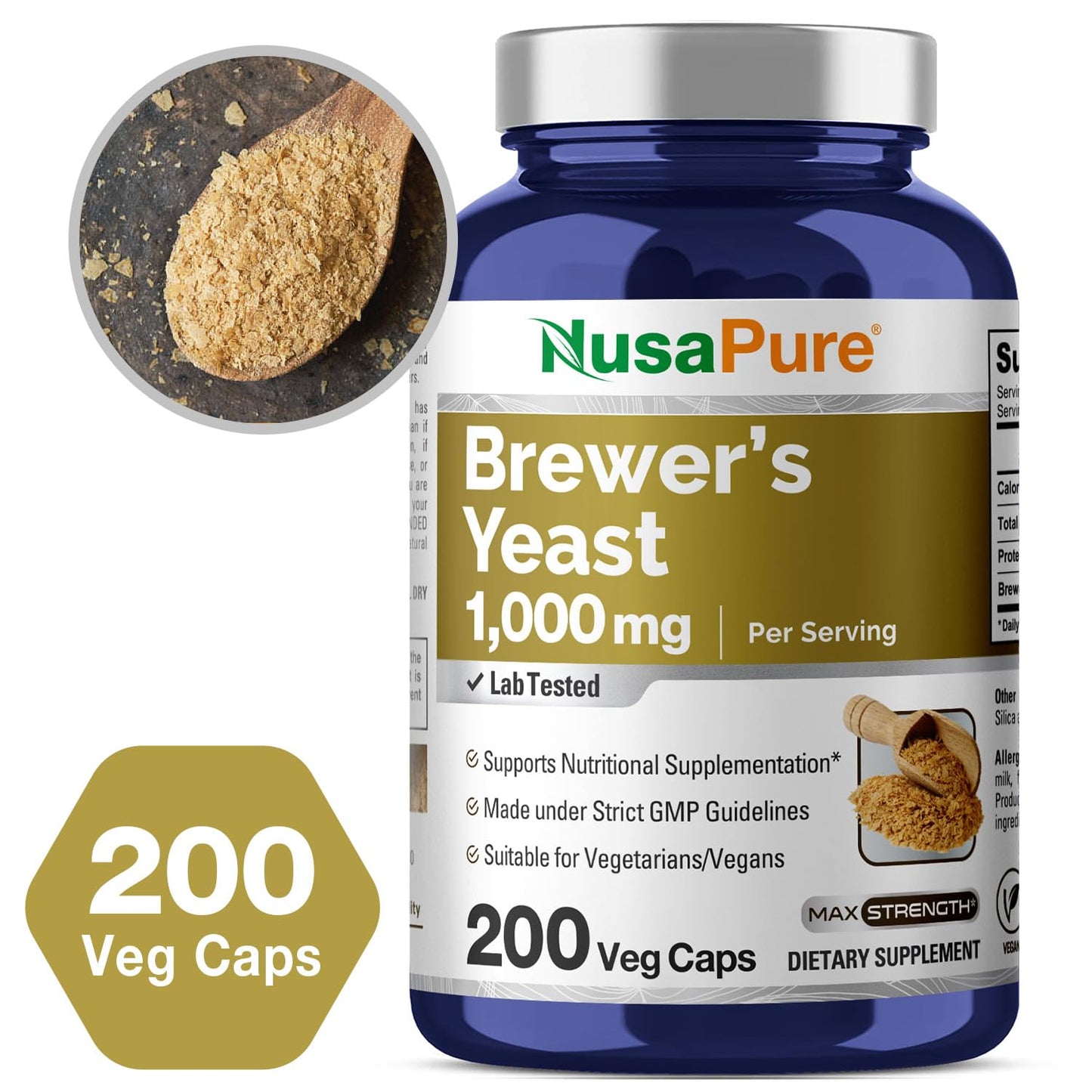 NusaPure Brewer's Yeast Capsule 200 Capsules