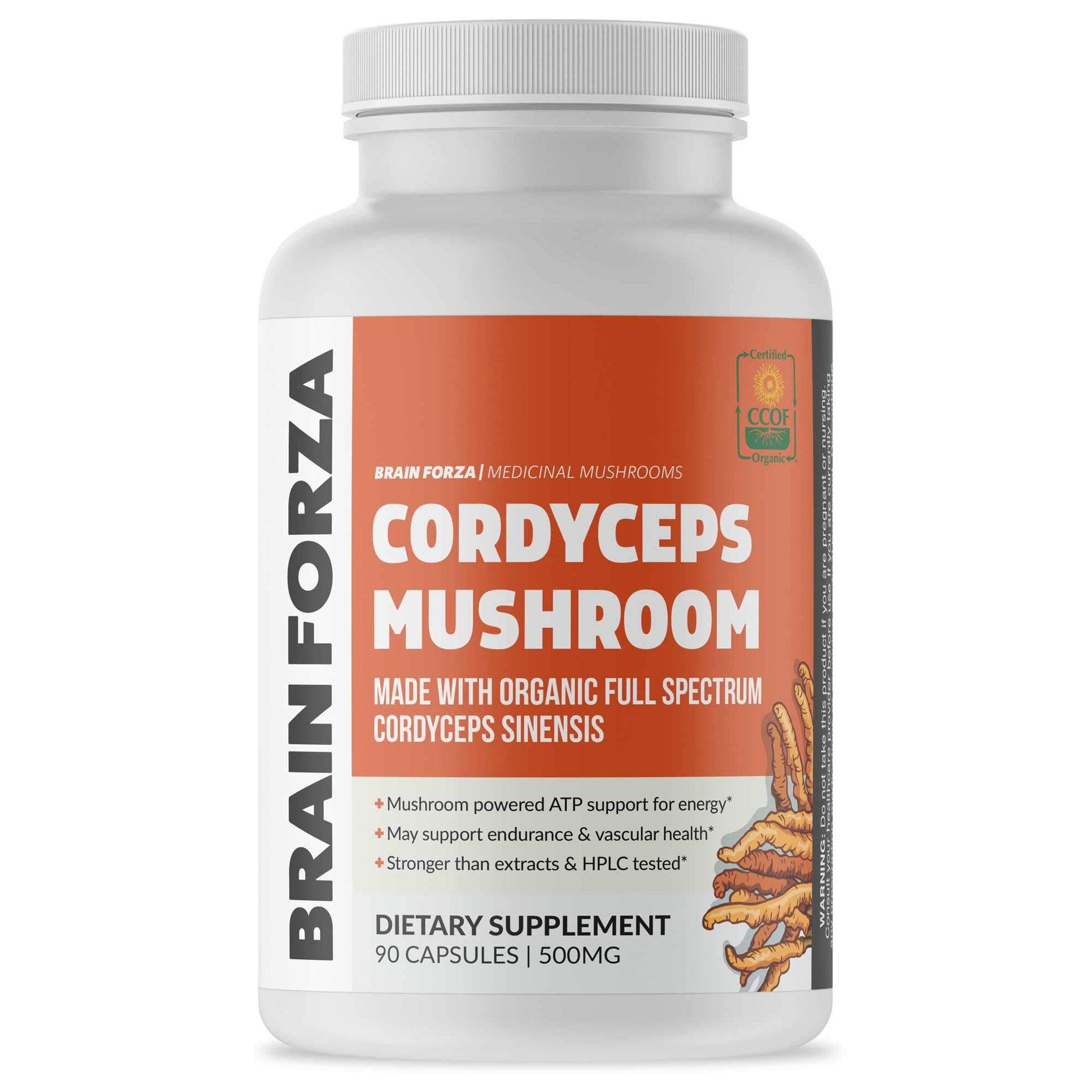 Brain Forza Organic Cordyceps 90 Capsules