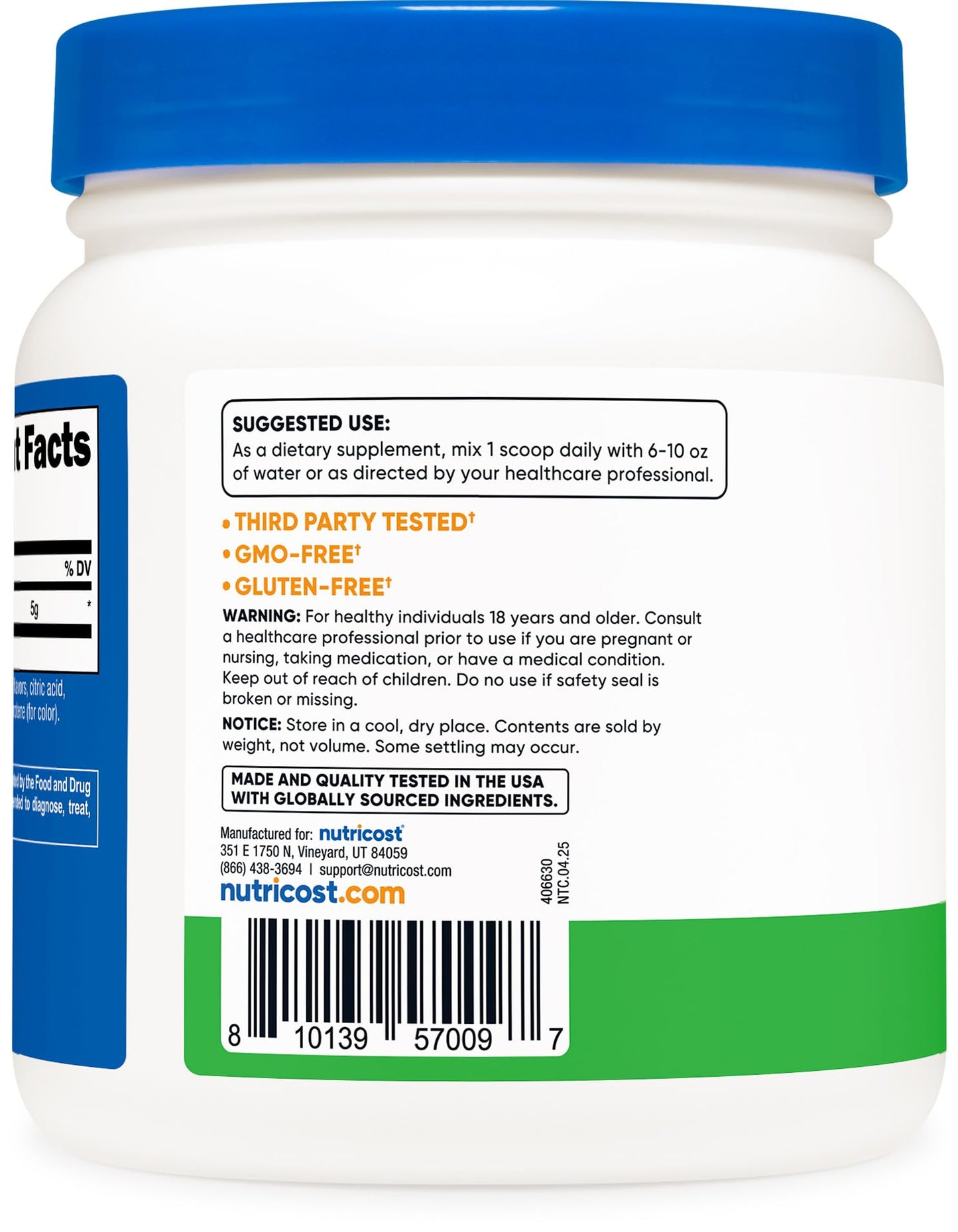 Nutricost L-Glutamine Powder 17.9