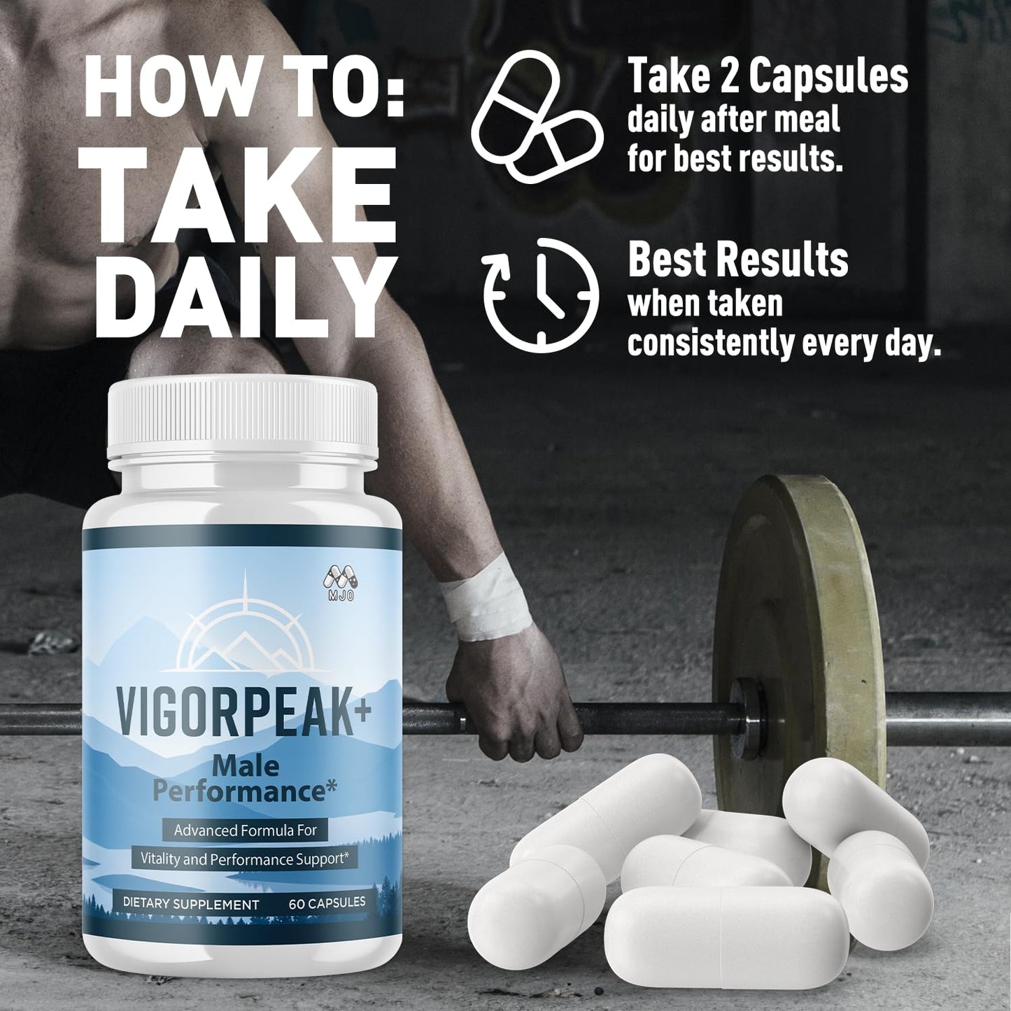 MJO Vigorpeak Men's Health Capsules 60 Count