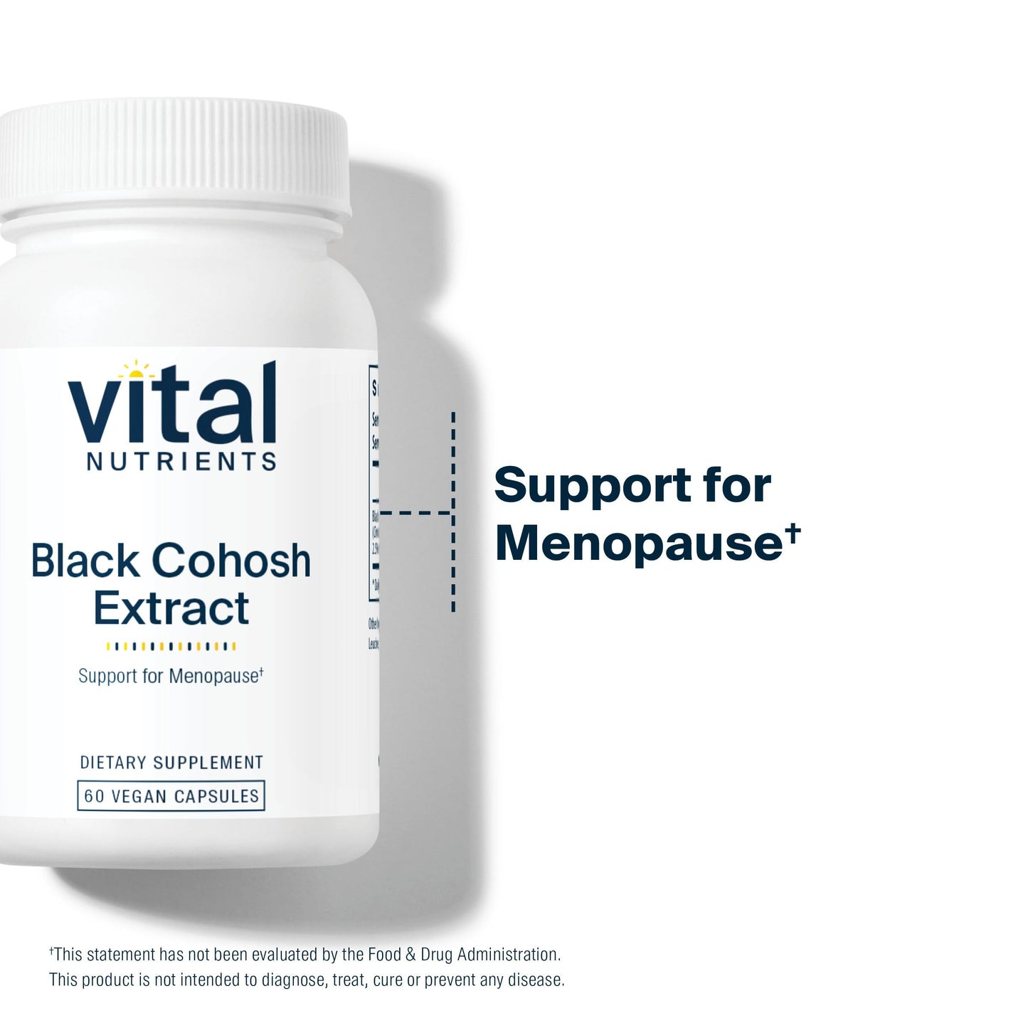 Vital Nutrients Black Cohosh Extract 250mg Capsule 60 Capsules