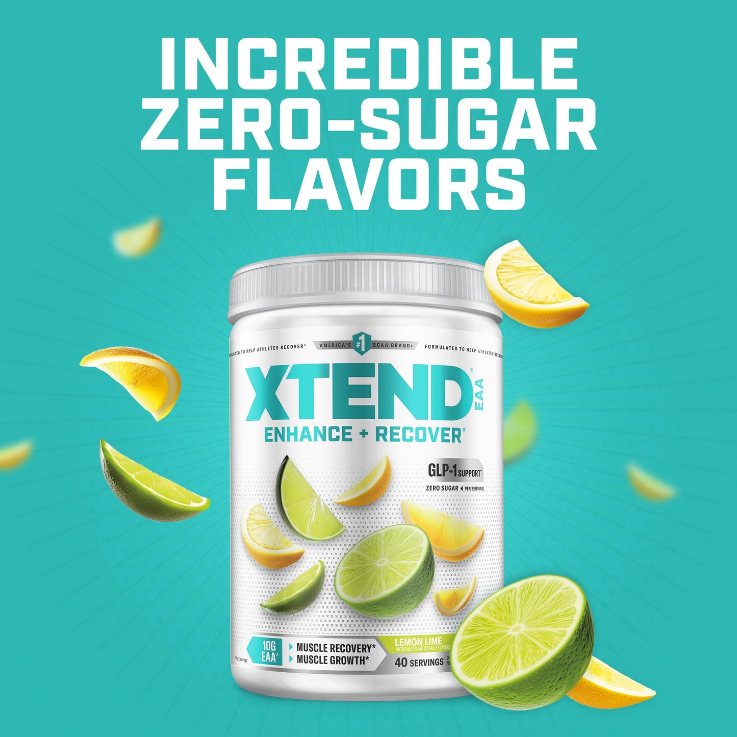Xtend EAA + BCAA Powder for Muscle Recovery & Lean Muscle Growth, 9 Essential Amino Acids Intra Workout or Post Workout Recovery, 10g EAAs Per 2 Servings, 11.9 Ounce