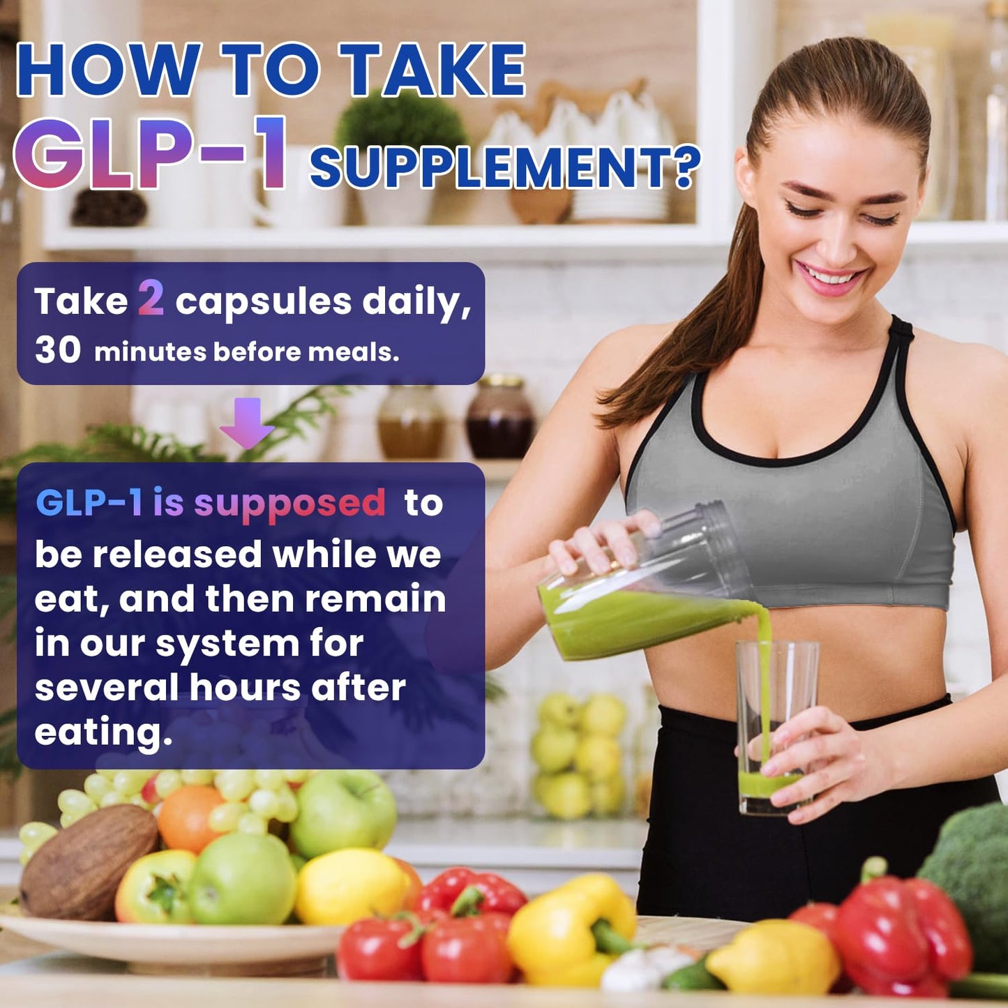 Natnect GLP-1 Supplement Support Capsules, 60 Capsules