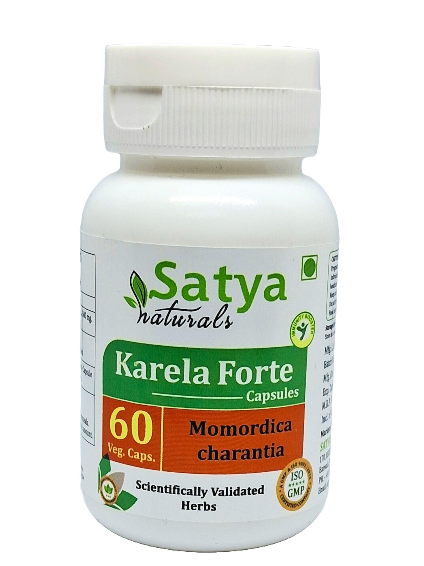 Satya Naturals Bitter Melon Forte Capsules 500 mg, 240 Capsules