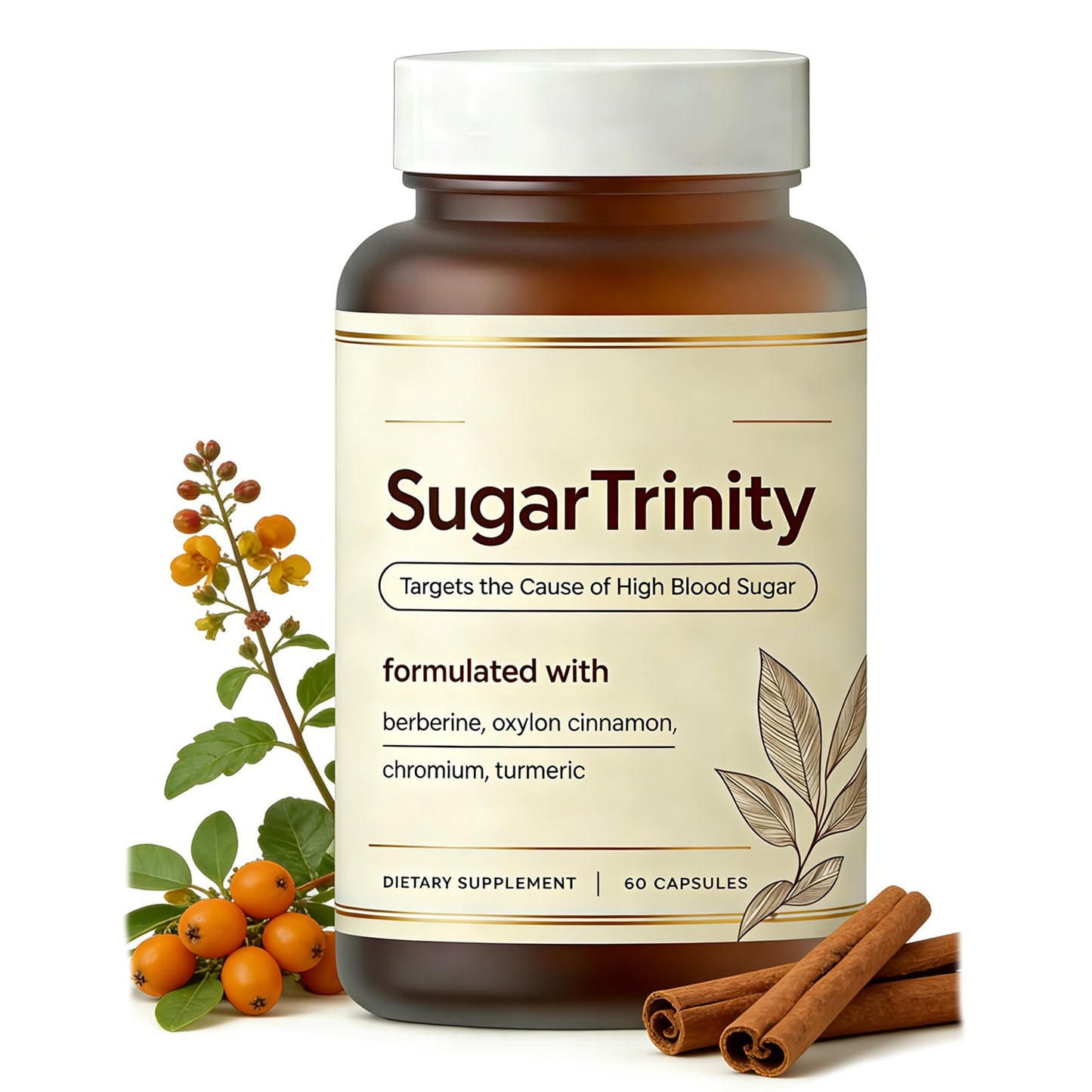 Roreiye SugarTrinity Glucose Support Capsules, 60 Count