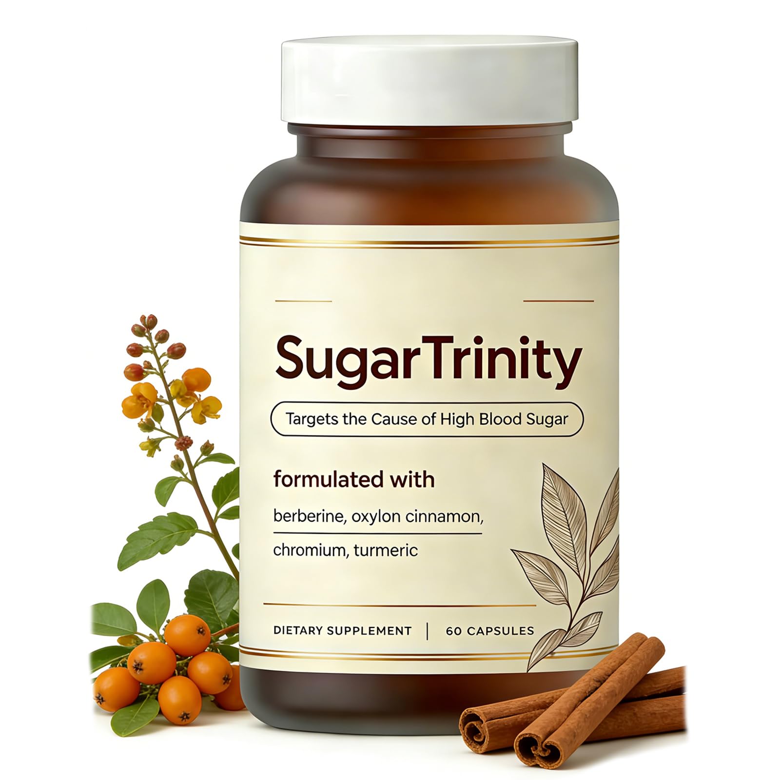 Roreiye SugarTrinity Glucose Support Capsules, 60 Count