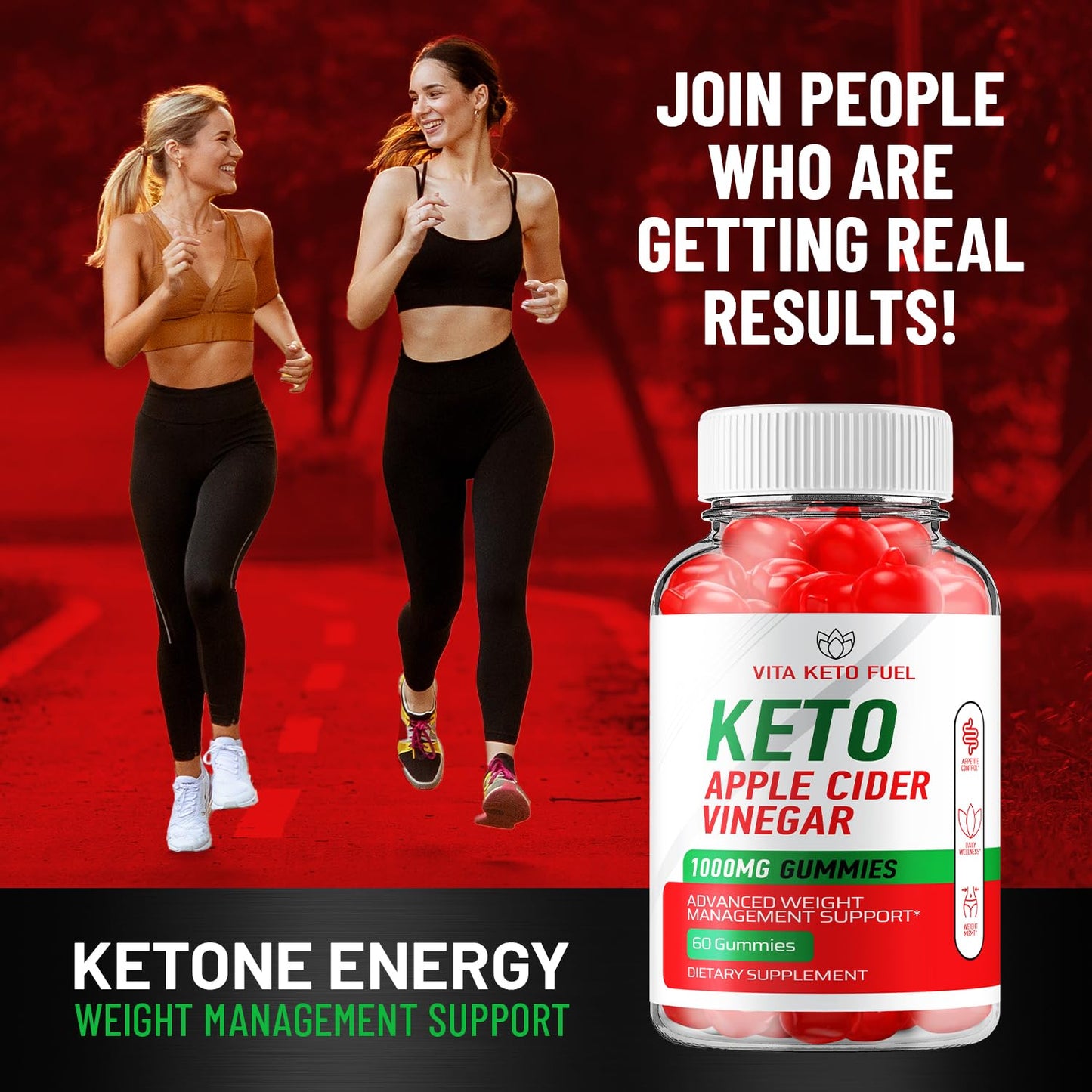 Indelo Vita Keto Fuel ACV Gummies, 60 Gummies