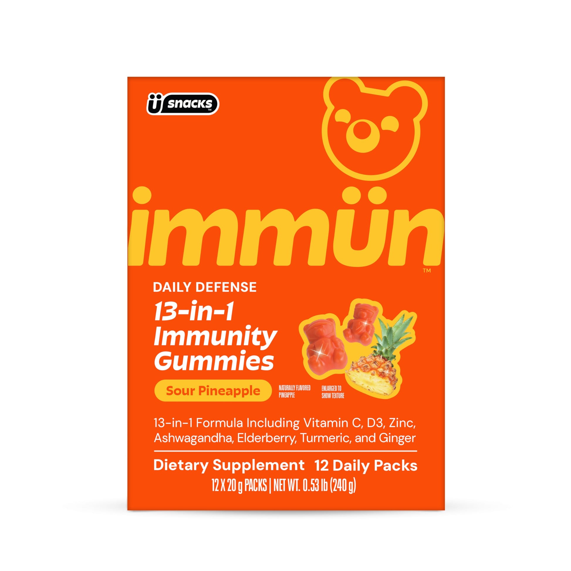 Grüns Immün Gummy Vitamin C Supplement 12 Count