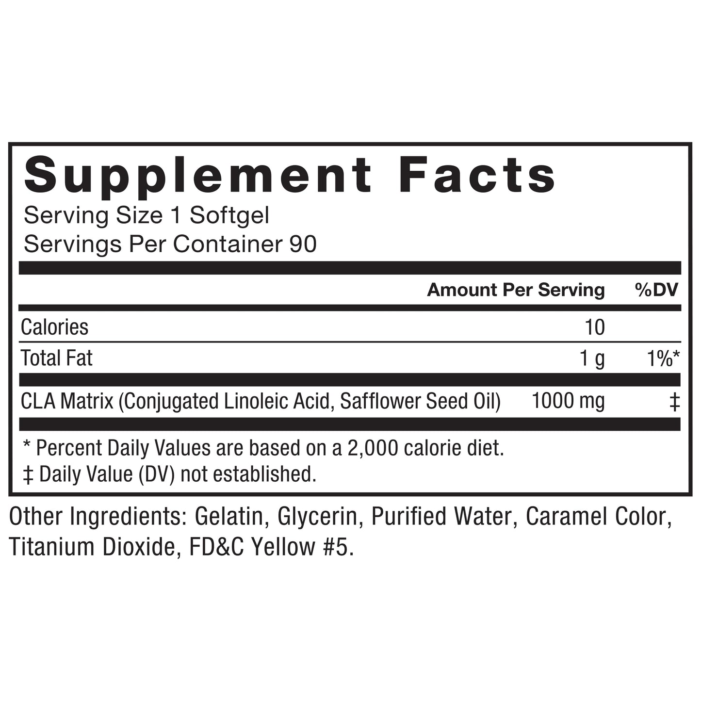 Force Factor CLA Supplements 1000 mg Softgel 90 Count