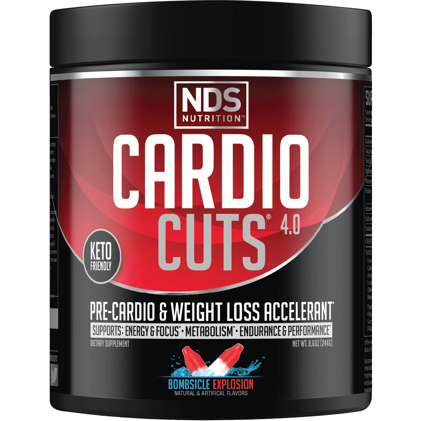 Cardio Cuts NDS Nutrition 4.0 Pre Workout Supplement Powder, 8.6 oz