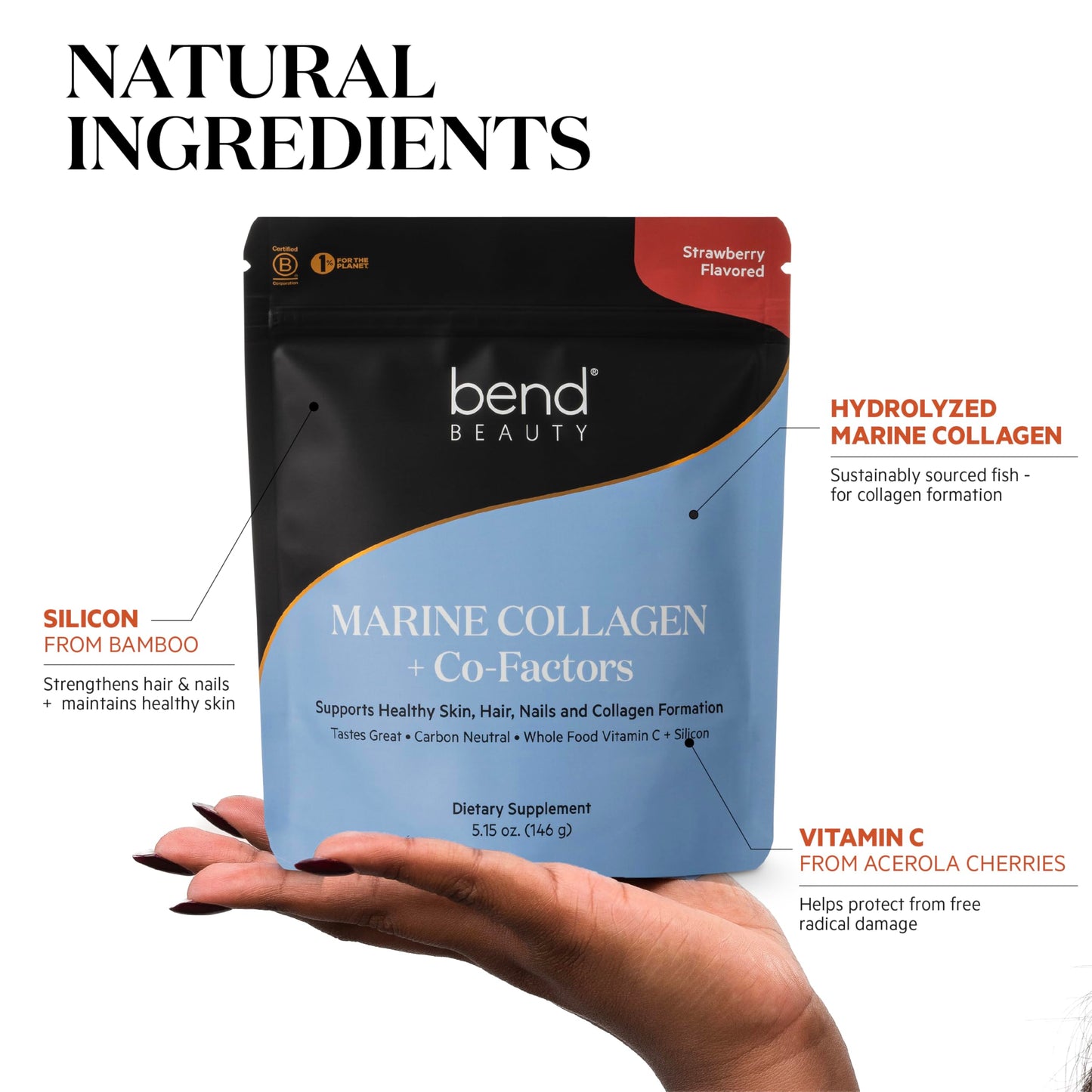 Bend Marine Collagen + Co-Factors Powder 5.15 Ounce