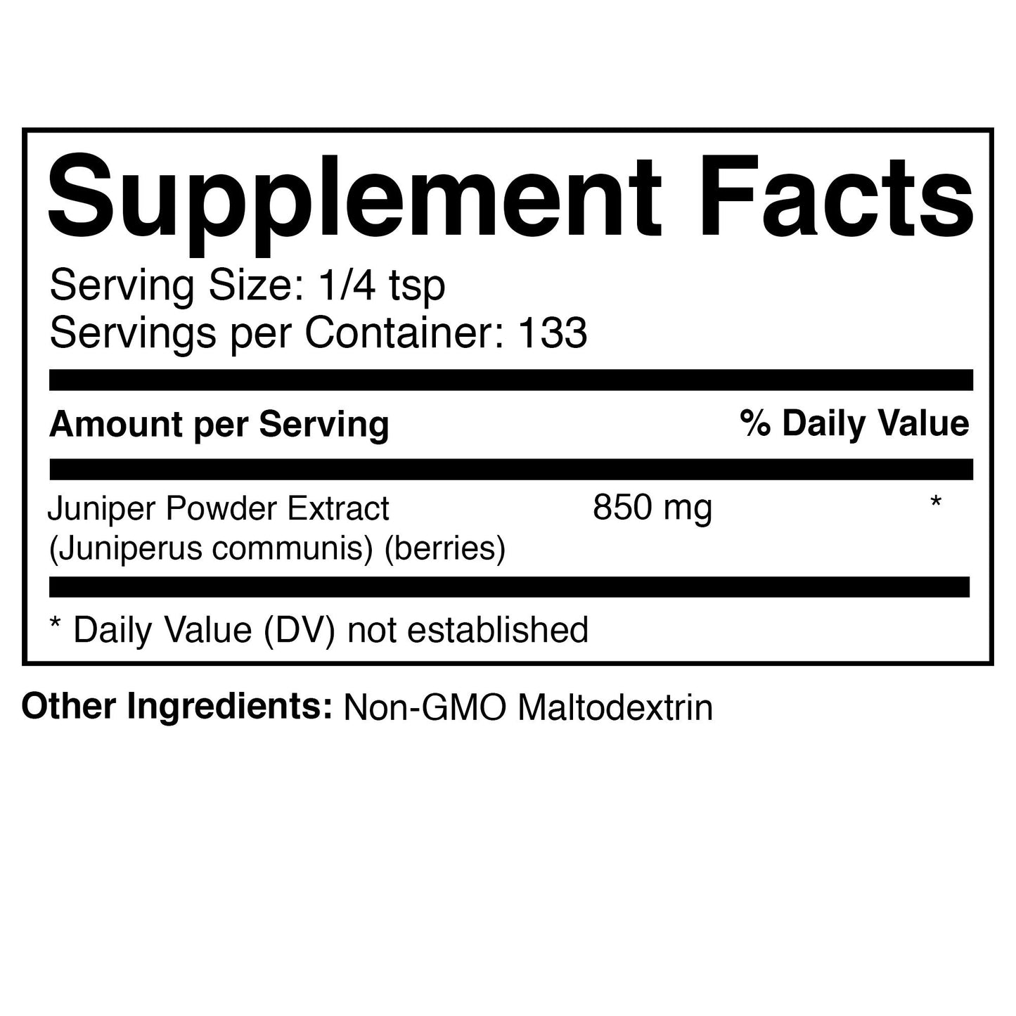 Prescribed For Life Juniper Powder 20:1 Ground Juniper Berries Supplement Rich in Vitamin C, 1 Count