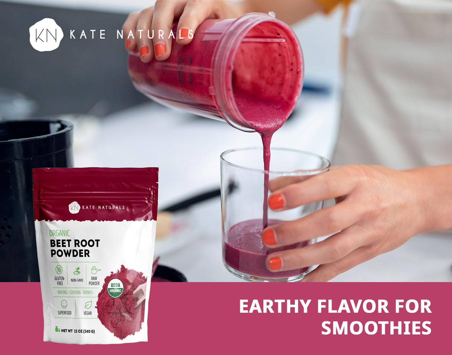 Kate Naturals Beet Root Powder 12 oz