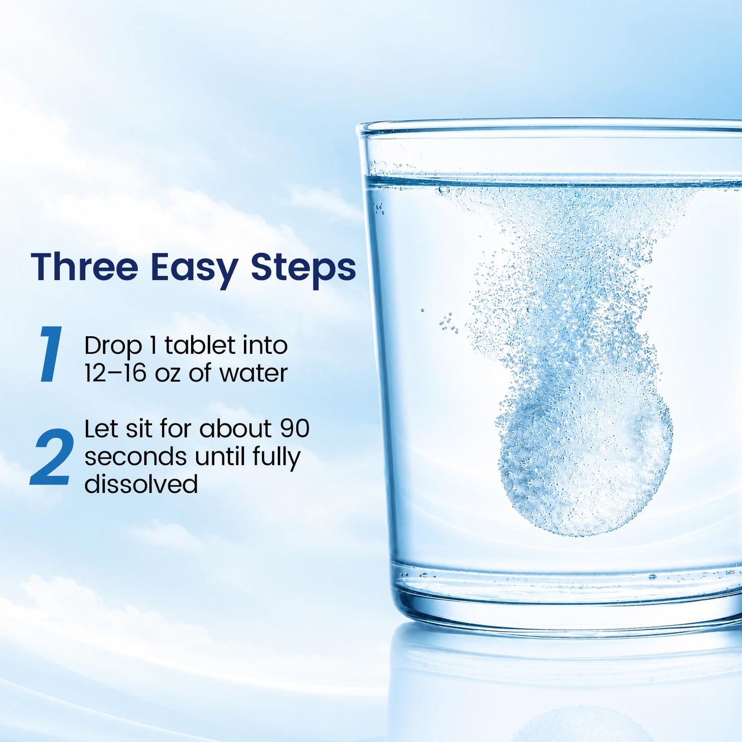 FIYY6VC PrimeCell H2 Molecular Hydrogen Tablets for Drinking Water 90 Tablets