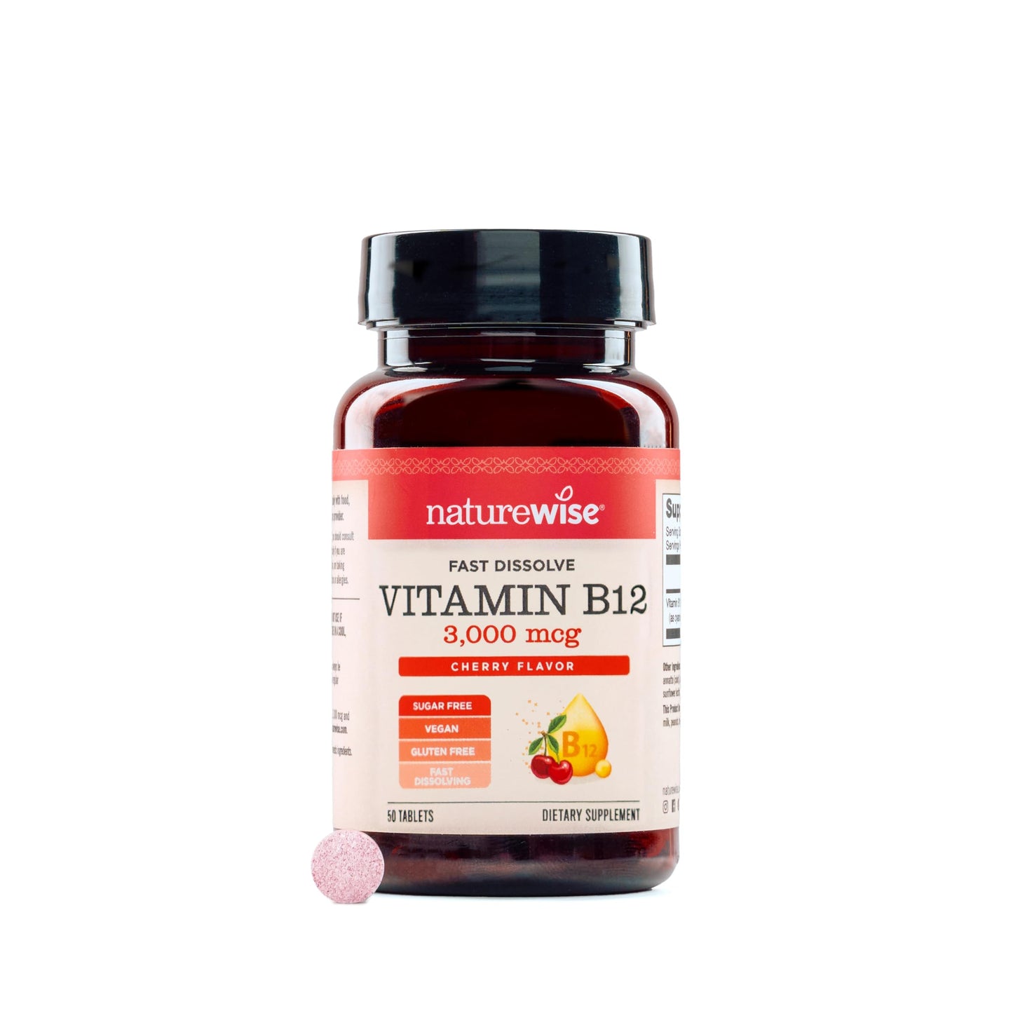 NatureWise Vitamin B12 3000 mcg Sublingual Tablets 50 Tablets