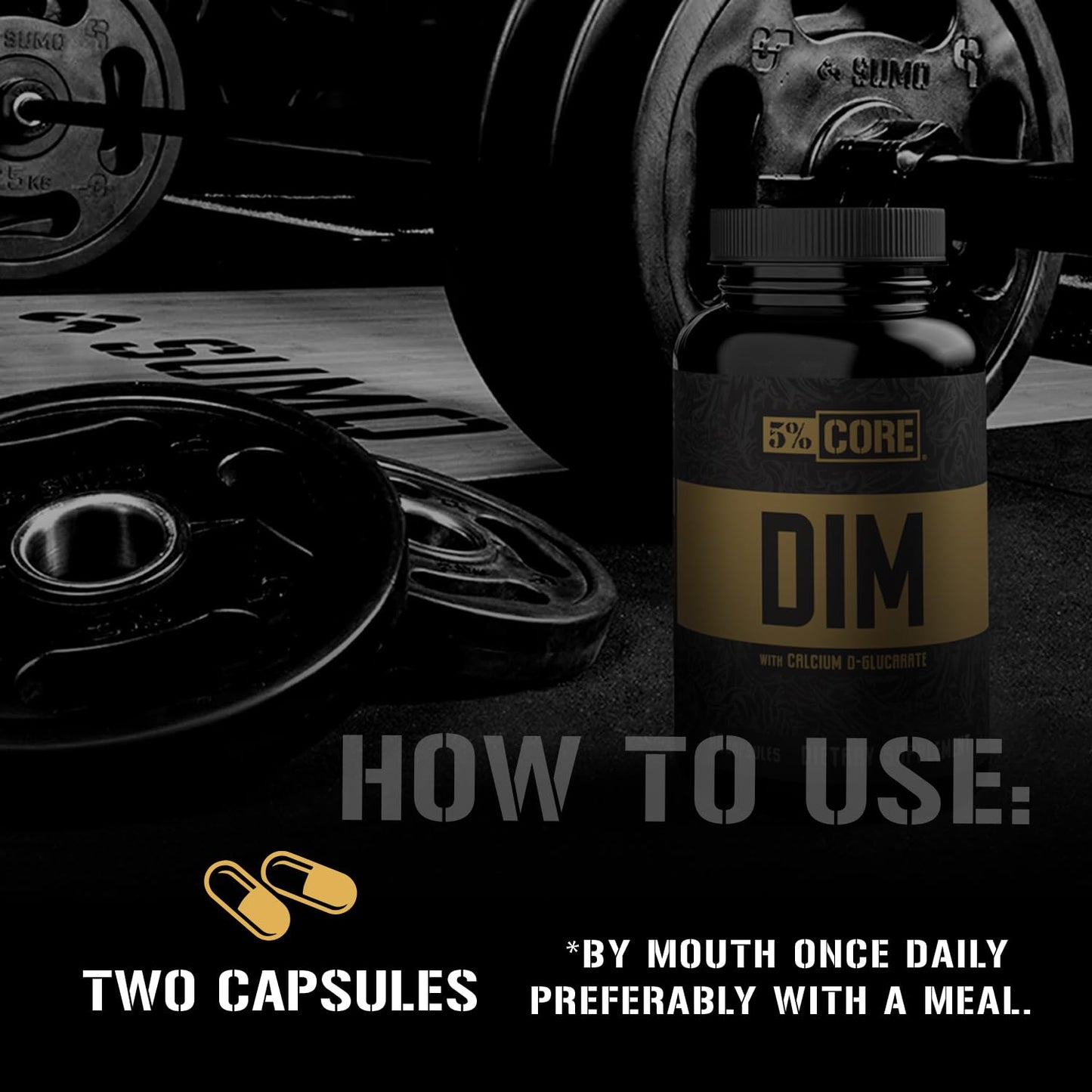 5% Nutrition Core DIM Supplement Capsules, 60 Capsules