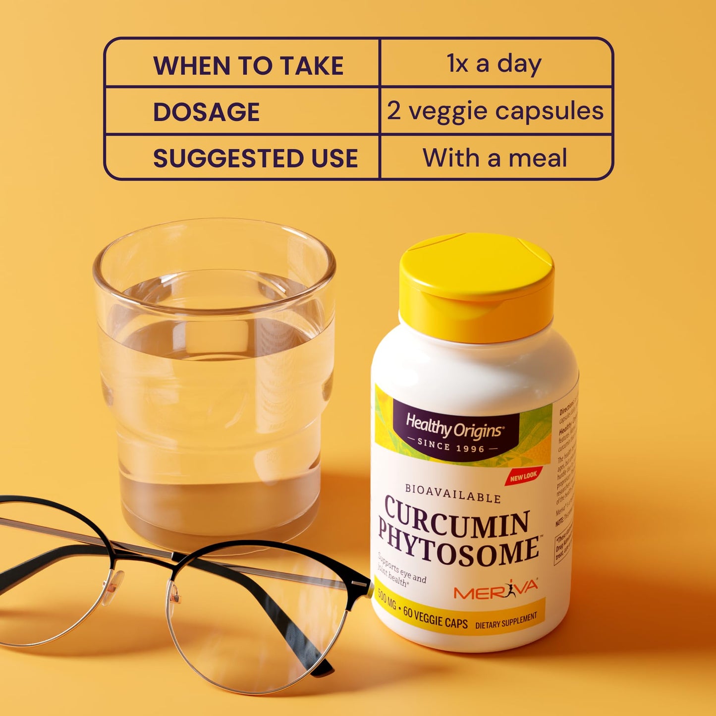 Healthy Origins Curcumin Phytosome 500 mg, 60 Capsules