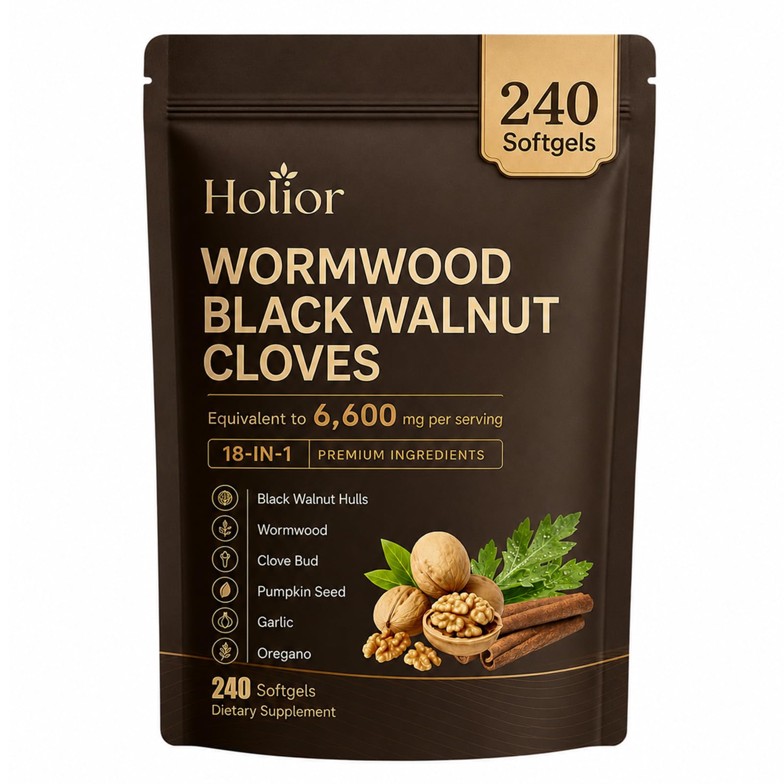 Prspy Wormwood Black Walnut Cloves Softgel 240 Count