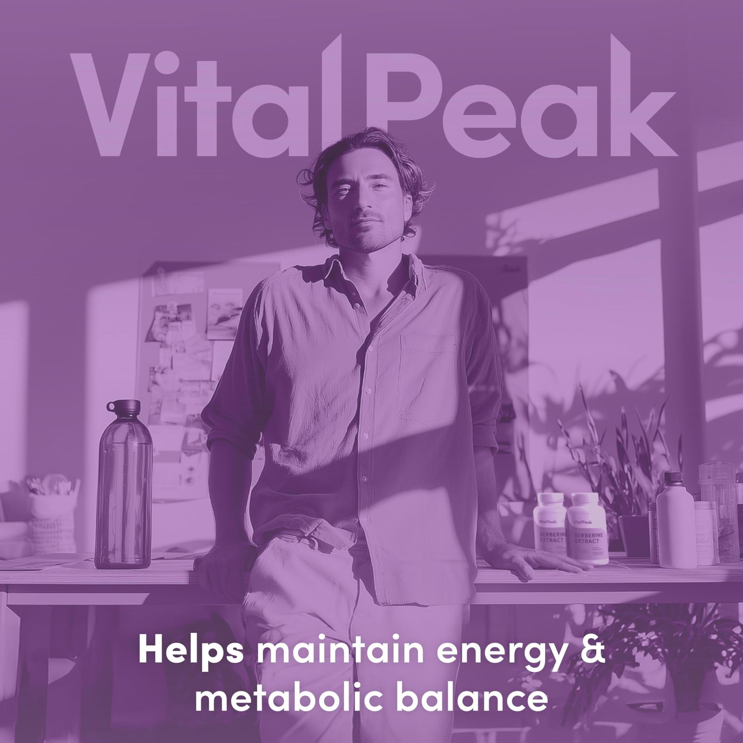 Vital Peak Berberine HCL 1000mg Capsules, 60 Count