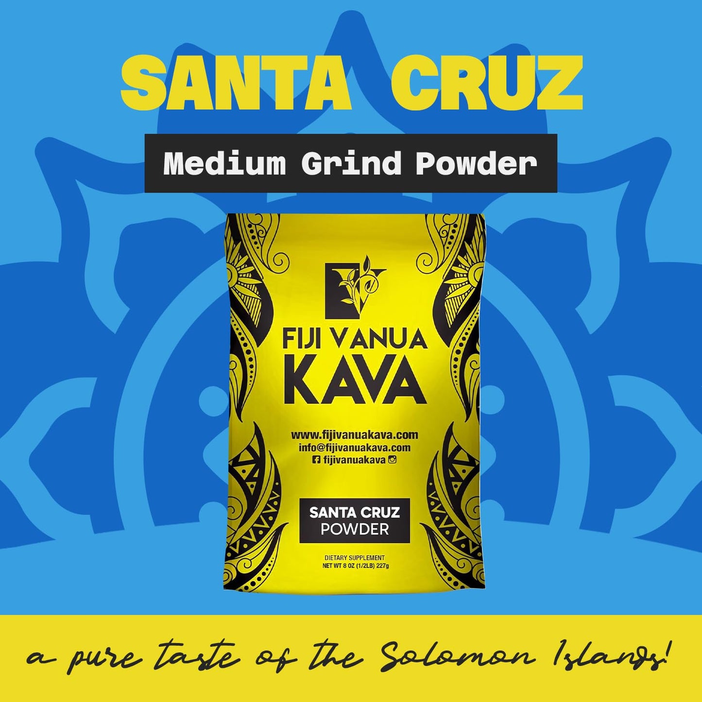 Fiji Vanua Kava Kava Root Powder, Powder, 8 oz