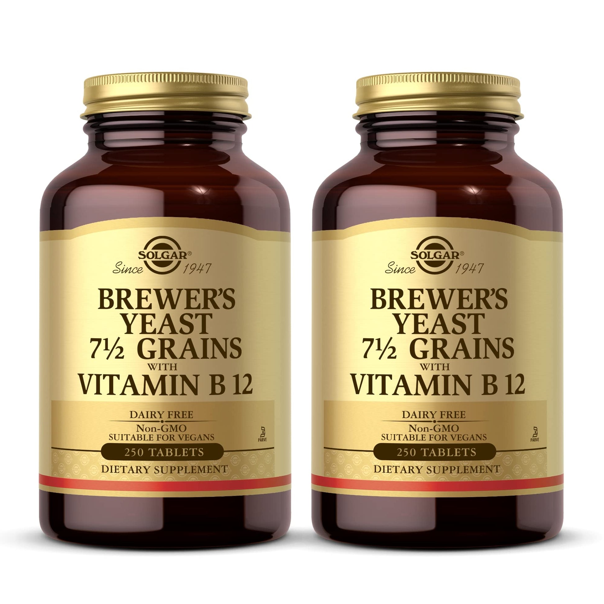 Solgar Brewer's Yeast 7 ½ Grains with Vitamin B12 Tablets 500