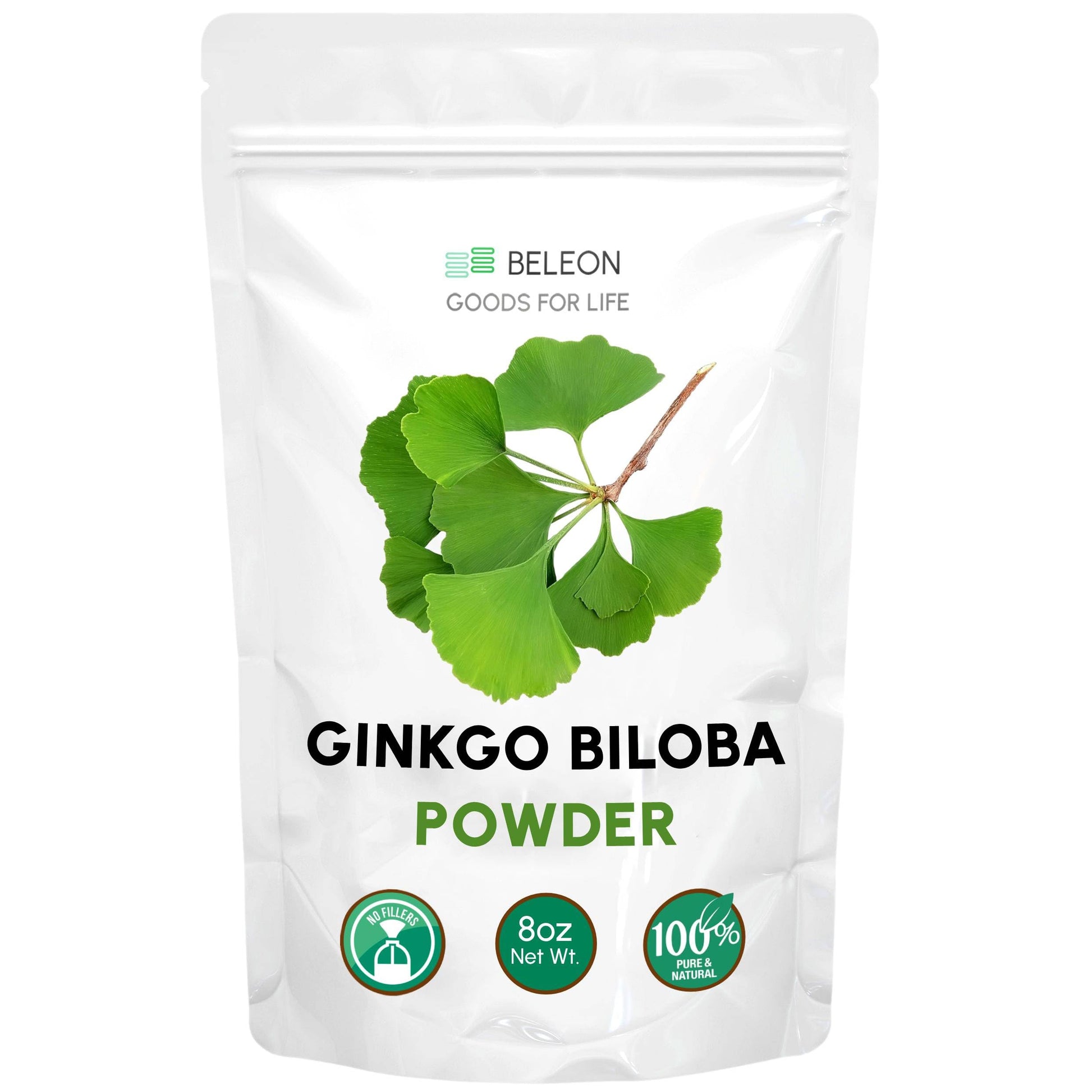 Beleon Goods For Life Ginkgo Biloba Powder 8 oz