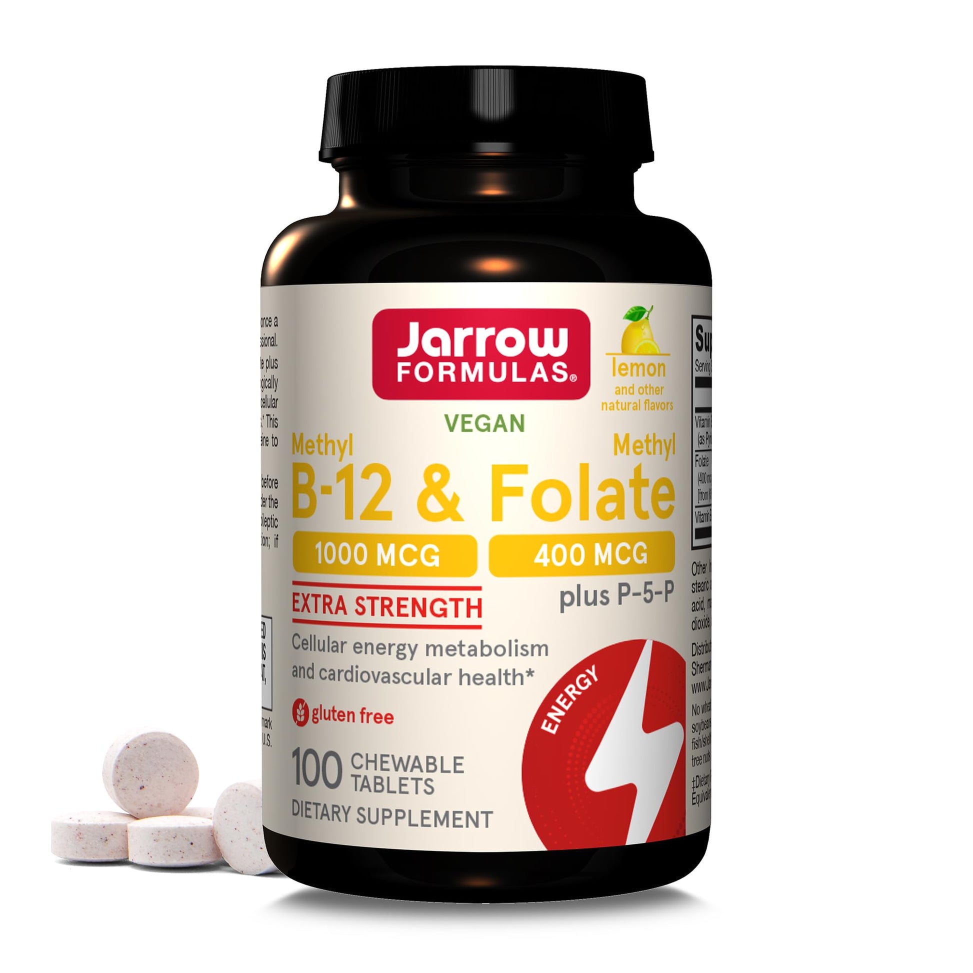 Jarrow Formulas B-Complex & Methyl B-12 Chewables 200 Count